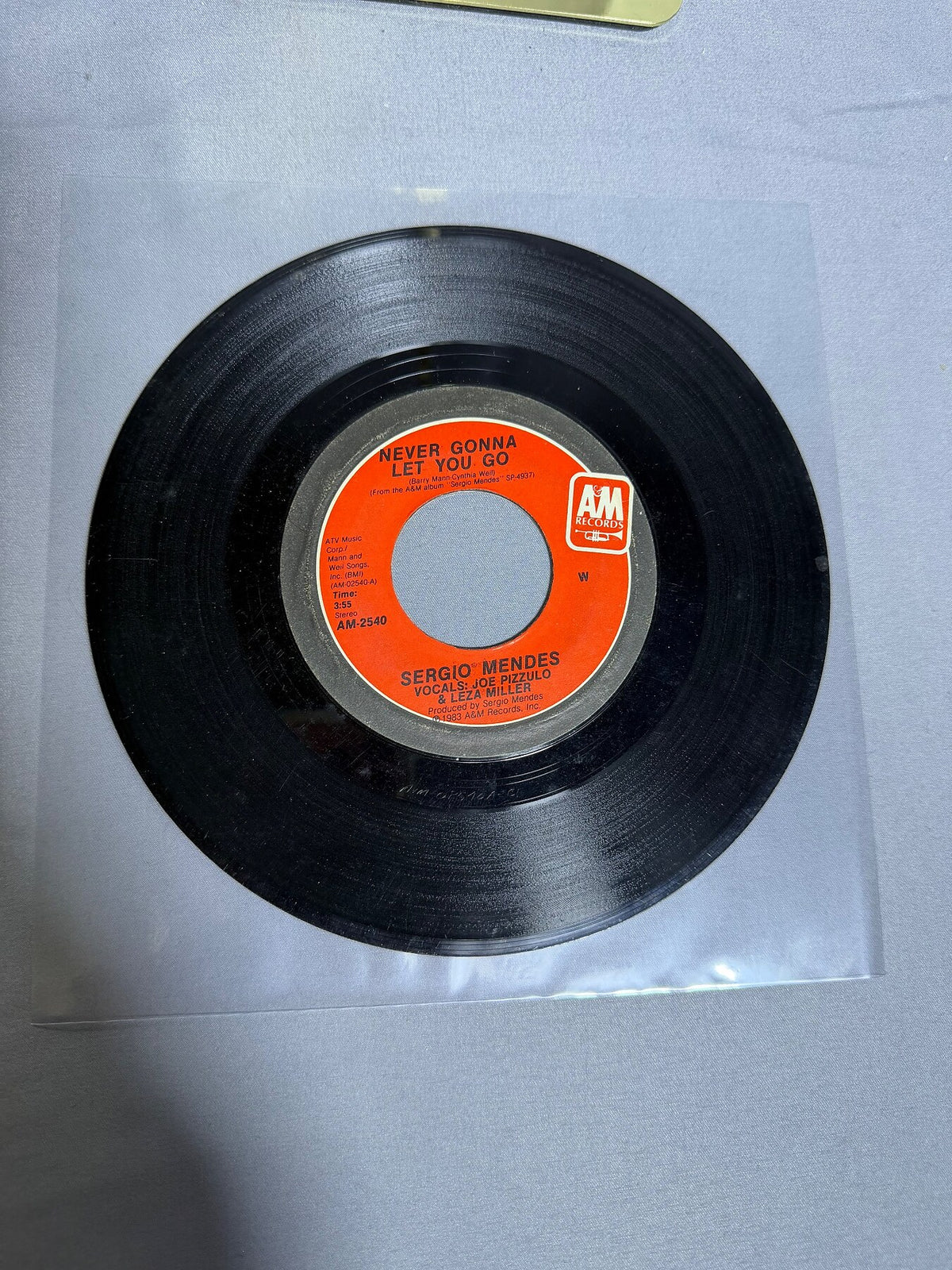 Vintage Sergio Mendes Never Gonna Let You Go Carnaval 7" Vinyl 45 RPM photo 1