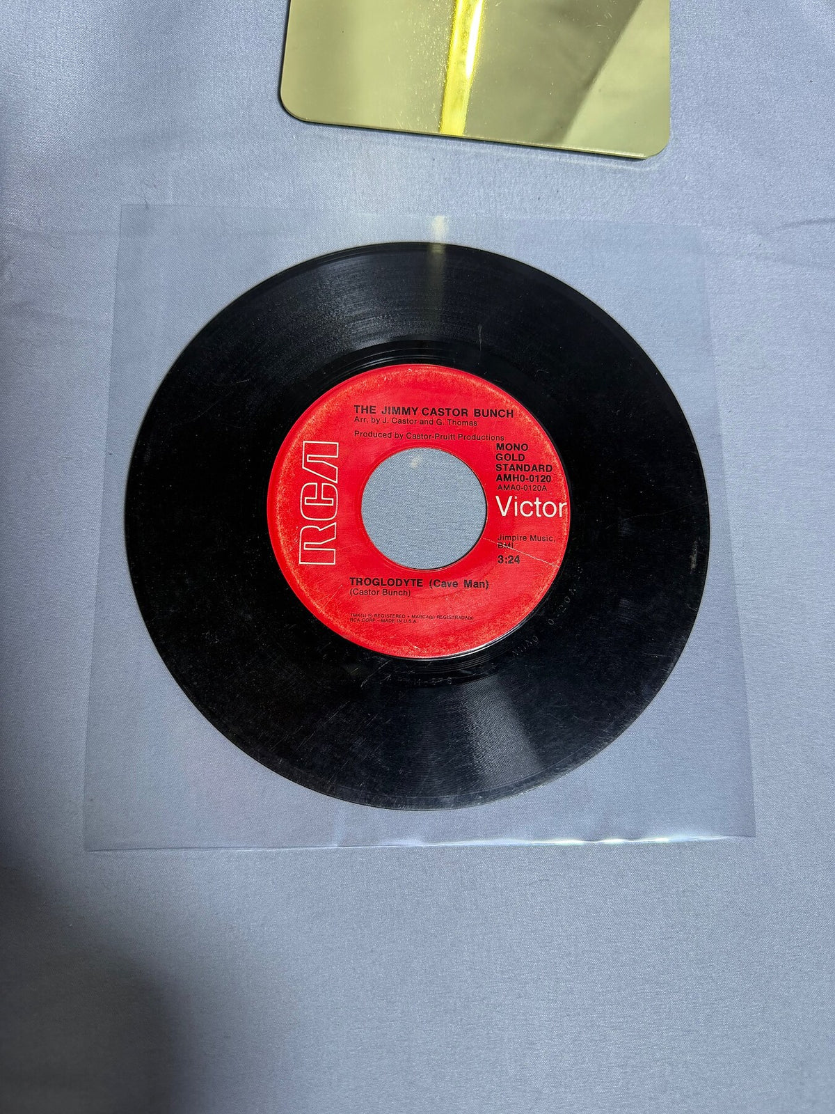 Vintage The Jimmy Castor Bunch Troglodyte (Cave Man) RCA Victor 45 RPM Vinyl photo 1