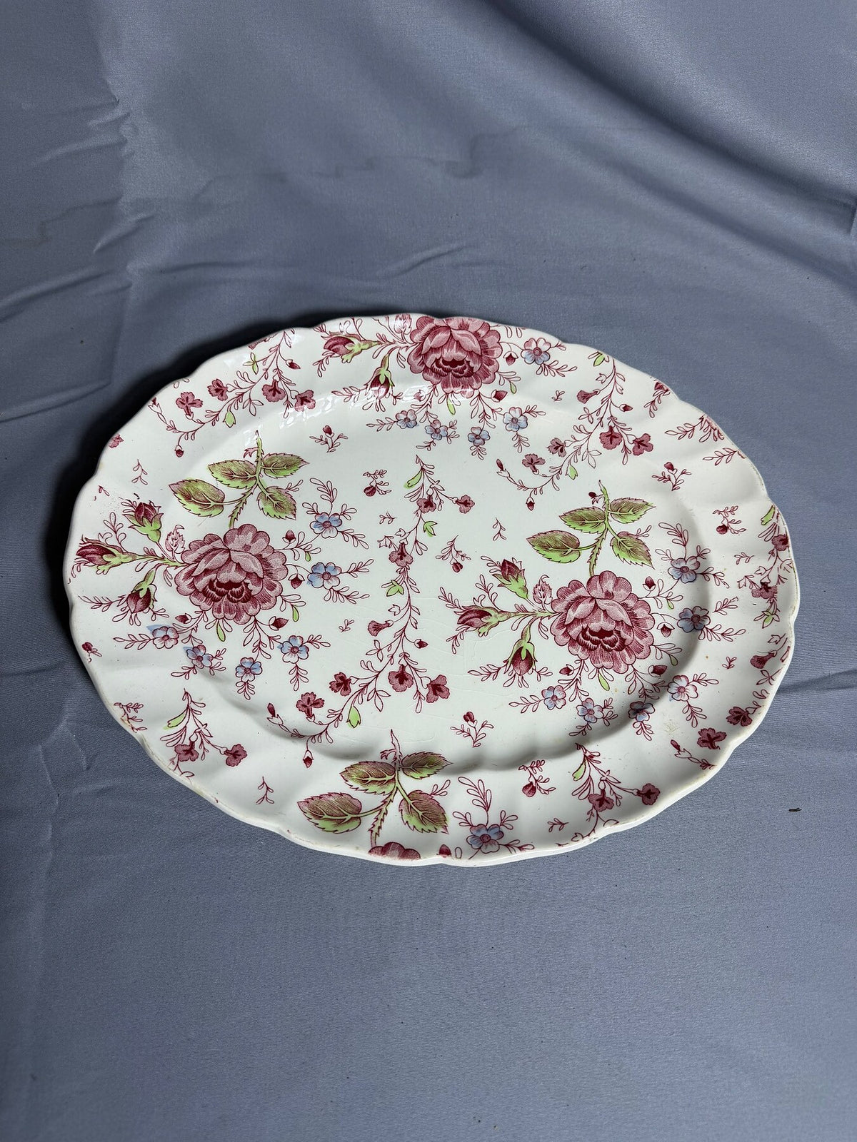 Vintage Johnson Bros Rose Chintz Oval Serving Platter photo 1