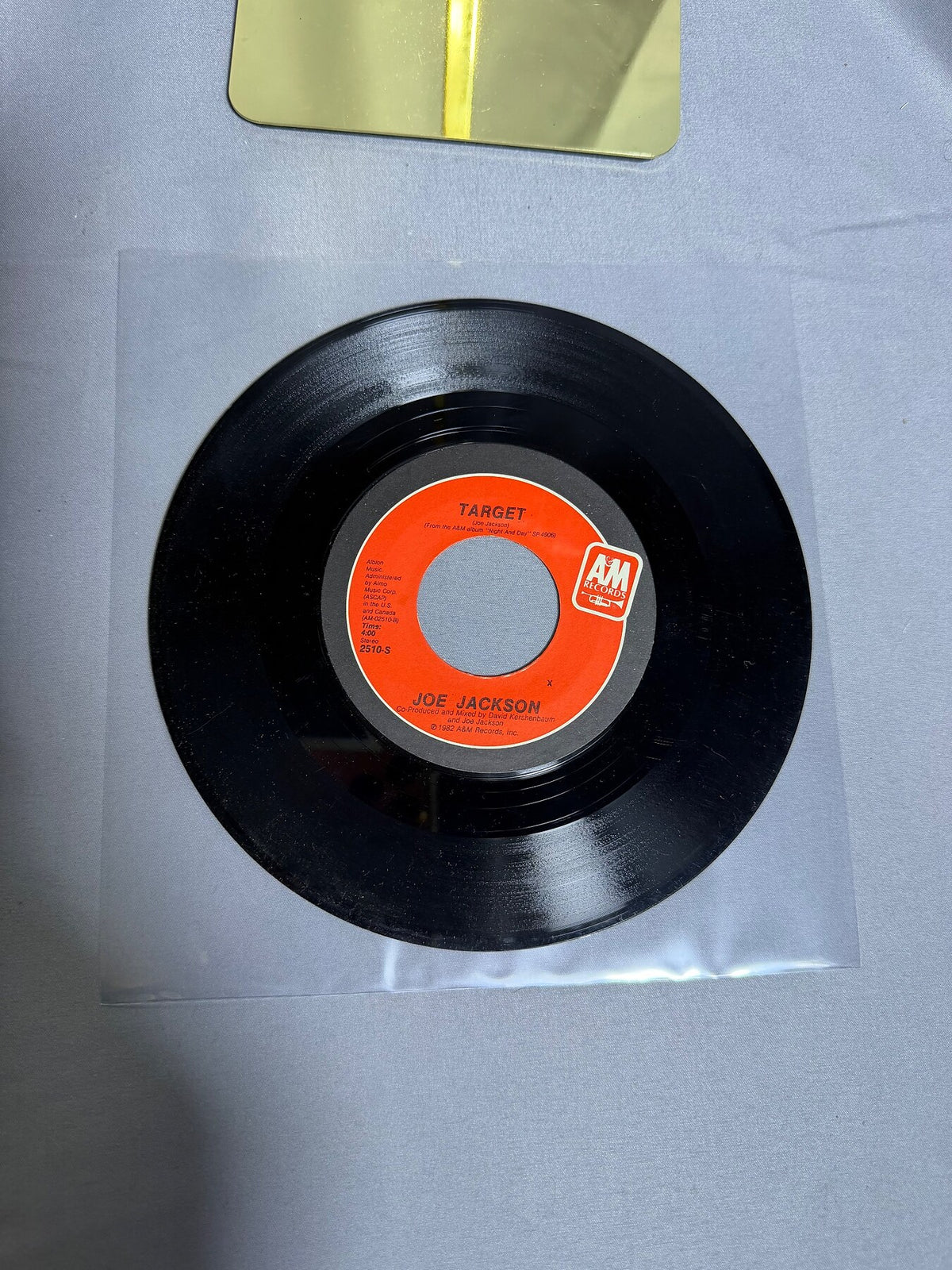 Vintage Joe Jackson 7" Vinyl Single - Target / Breaking Us In Two (1982) photo 1