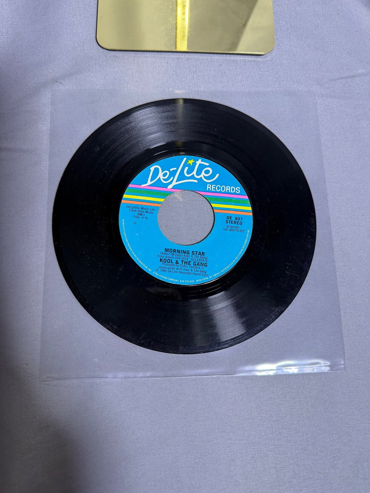 Vintage Kool & The Gang Celebration / Morning Star 7" Vinyl 45 RPM DE 807 photo 1
