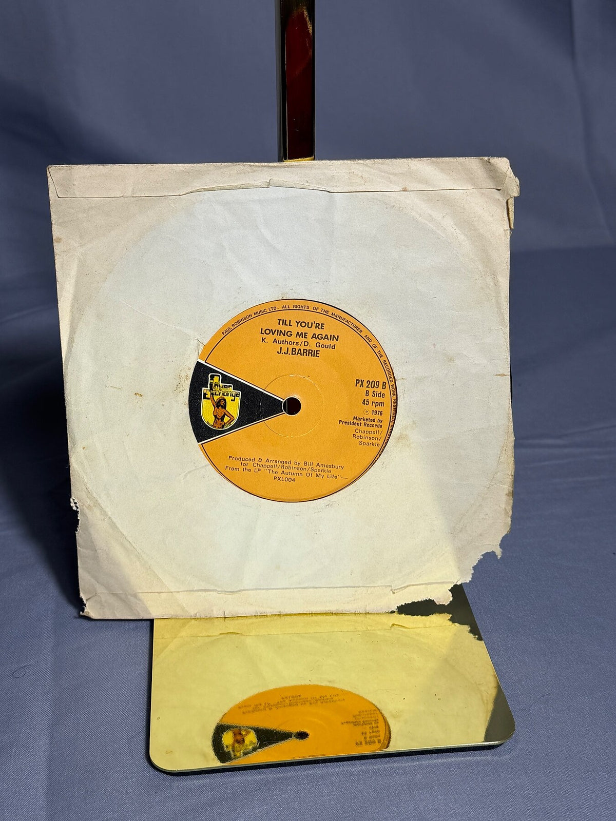 Vintage J.J. Barrie - No Charge / Till You're Loving Me Again 1976 45 RPM photo 1