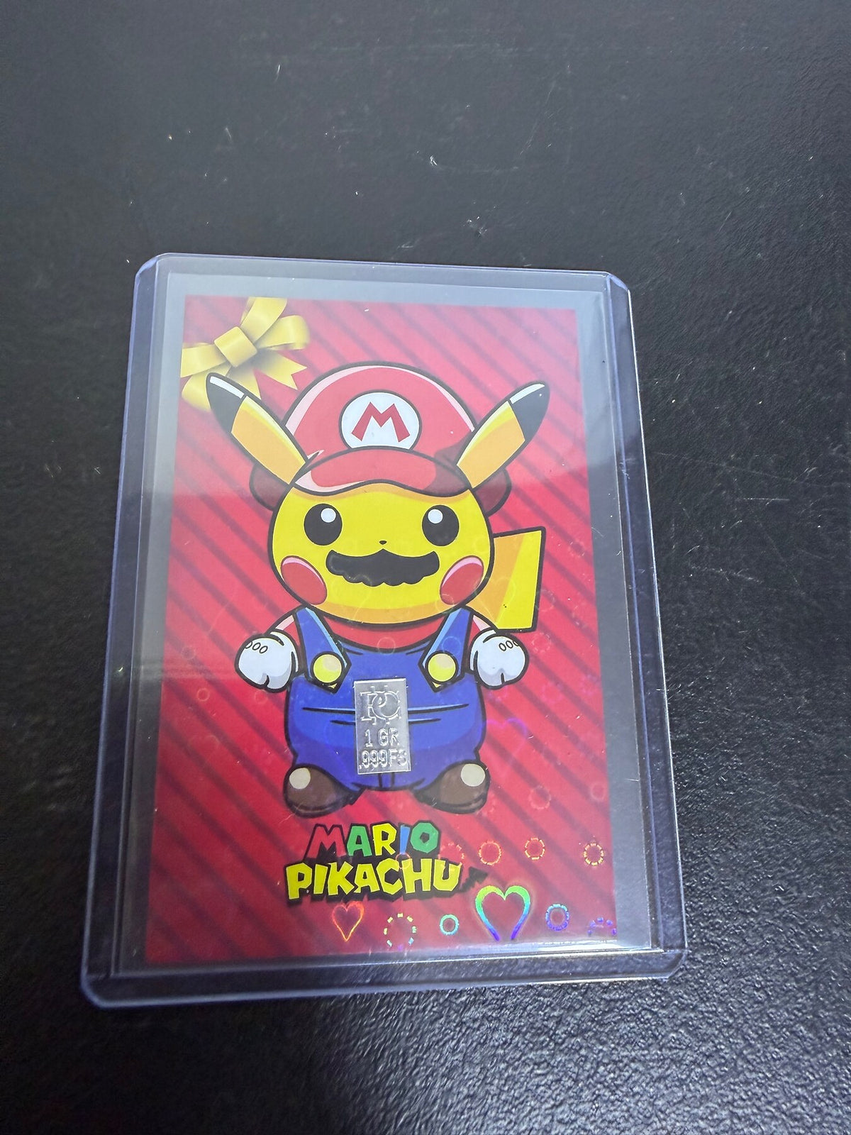 Pokémon Mario Pikachu 1 of 999 FS Collectible Christmas Card - Wormhole Thrift