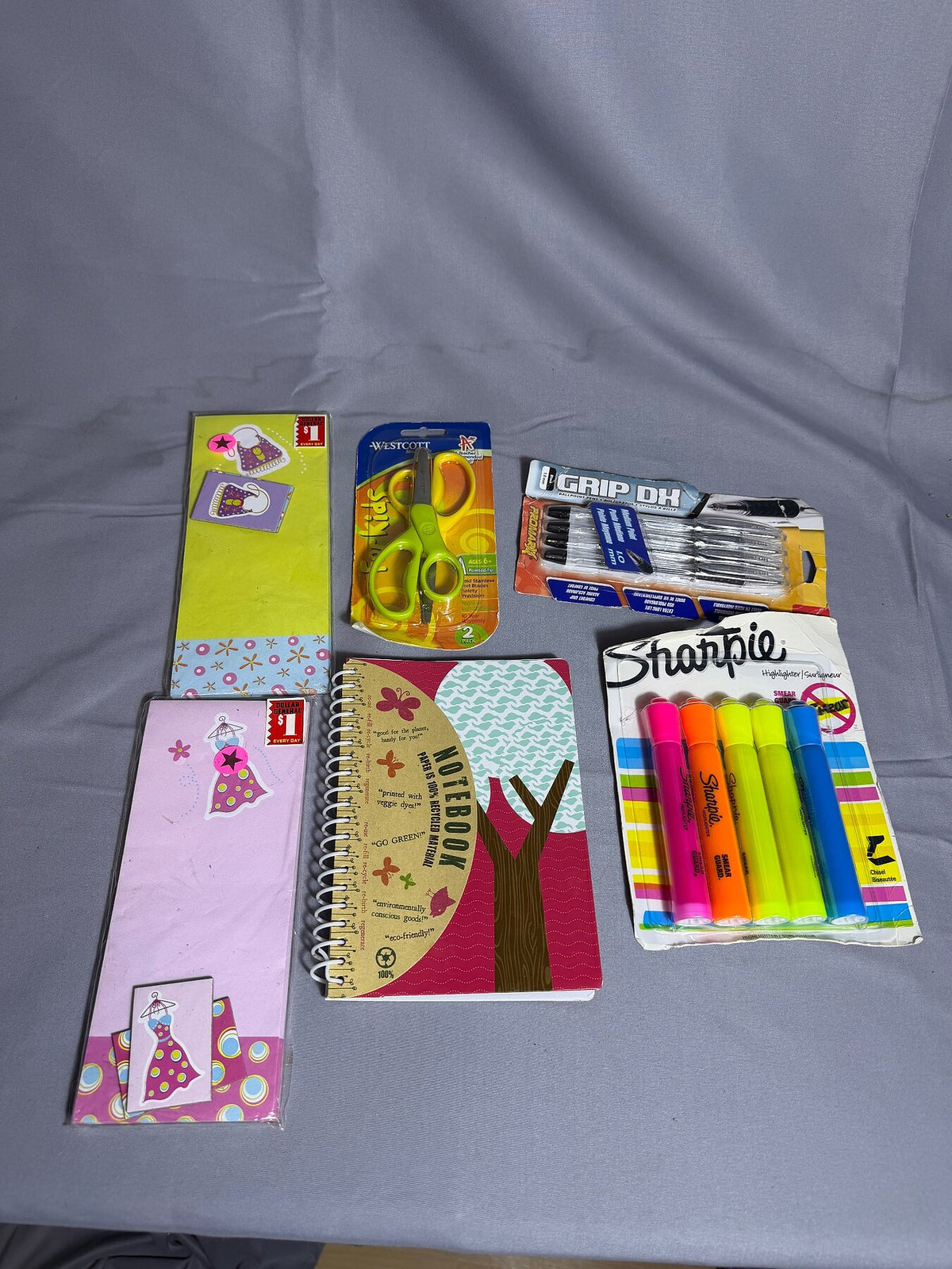 New Westcott Sharpie Stationery Lot: Notebook, Pens, Highlighters, Scissors photo 1
