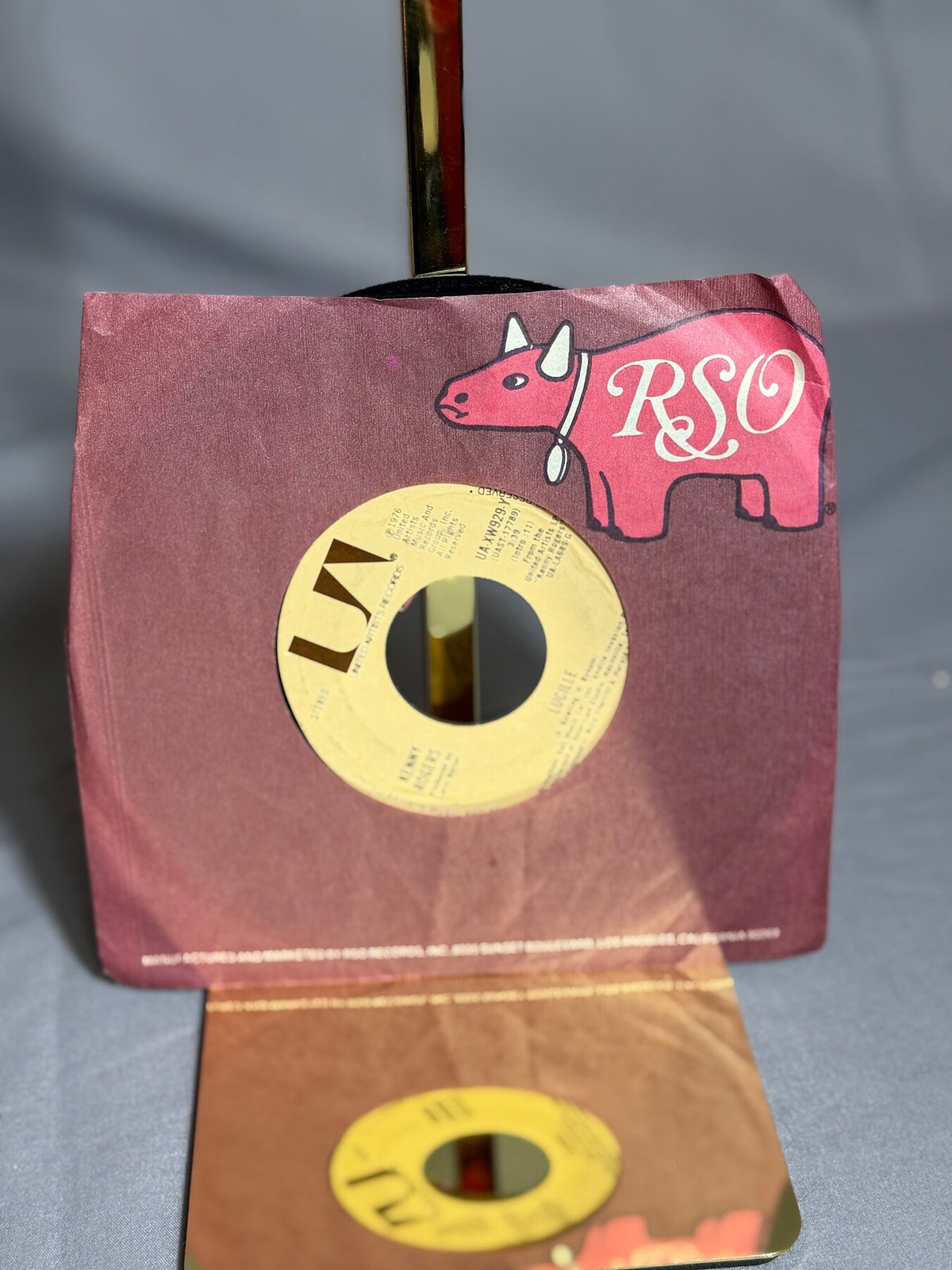 Vintage Kenny Rogers 45 RPM Vinyl Single - Lucille / Till I Get It Right (1976) photo 1