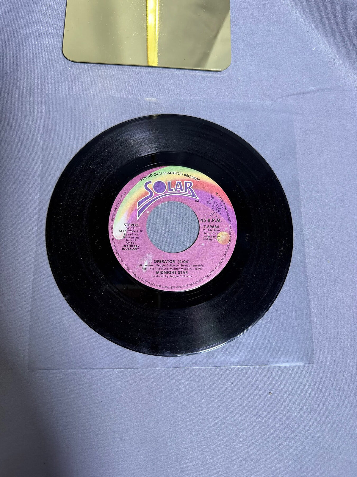Vintage Midnight Star - Planetary Invasion: Operator / Playmates 45 RPM Vinyl photo 1