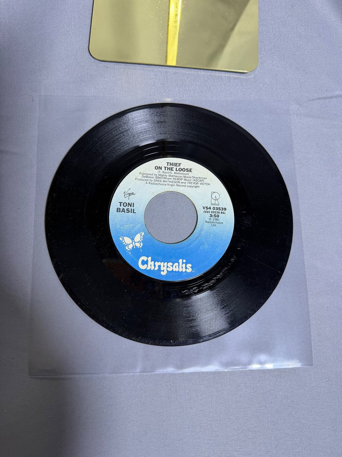 Vintage Toni Basil - Mickey / Thief On The Loose 7" Vinyl 45 RPM (1981) photo 1