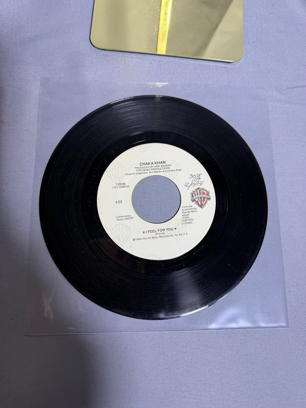 Vintage Chaka Khan I Feel For You 7" Vinyl 45 RPM Single 1984 Warner Bros photo 1