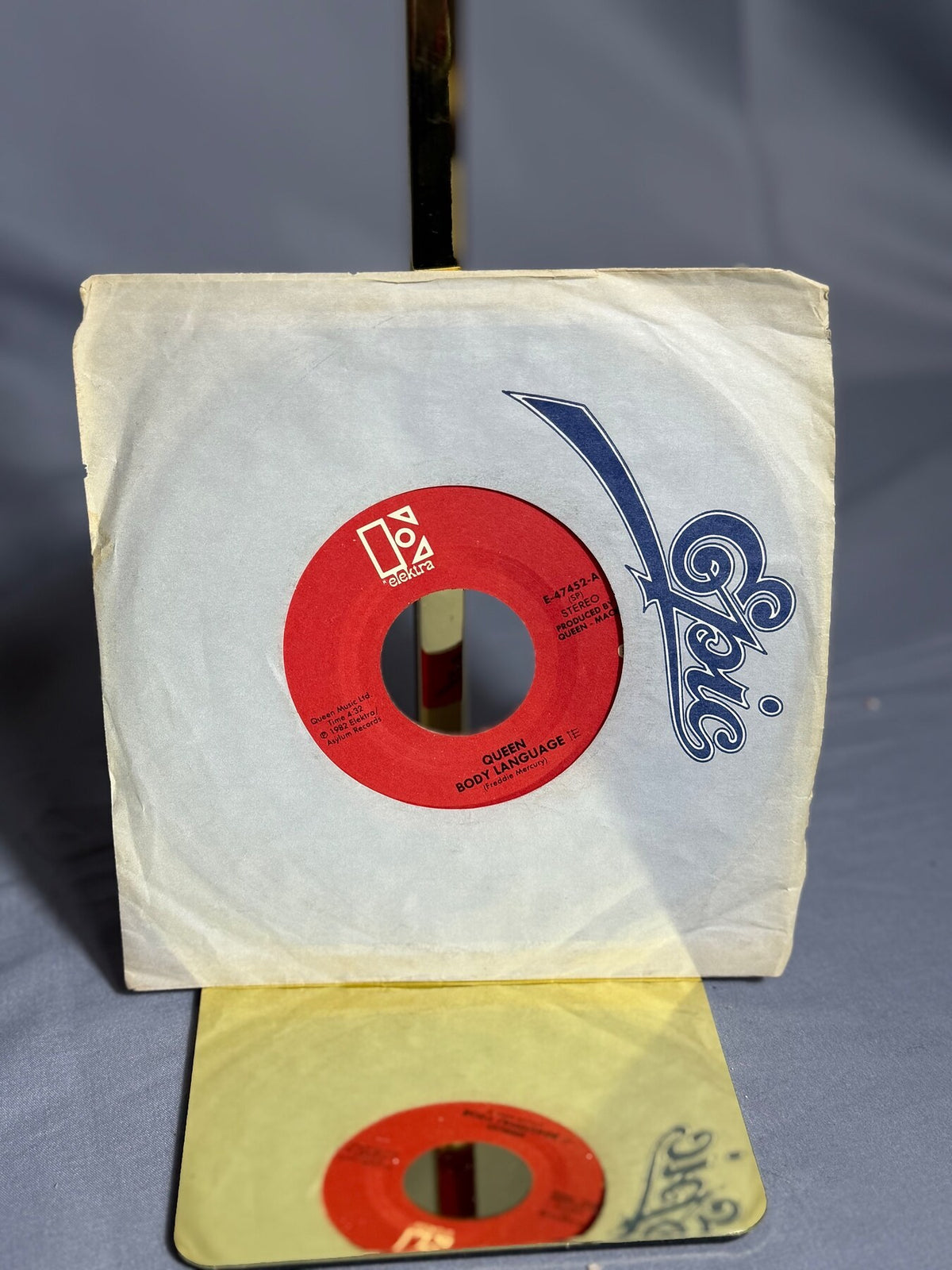 Vintage Queen - Body Language / Life Is Real 7" Vinyl 45 RPM Single (1982) photo 1