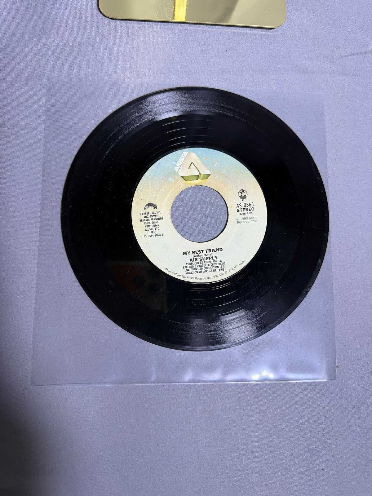 Vintage Air Supply - Every Woman in the World / My Best Friend 7" Vinyl 45 RPM photo 1