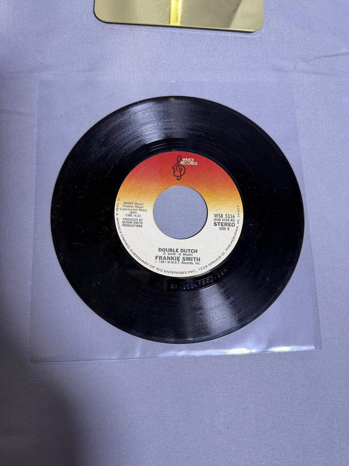 Vintage Frankie Smith - Double Dutch Bus 7" Vinyl 45 RPM Single 1981 photo 1