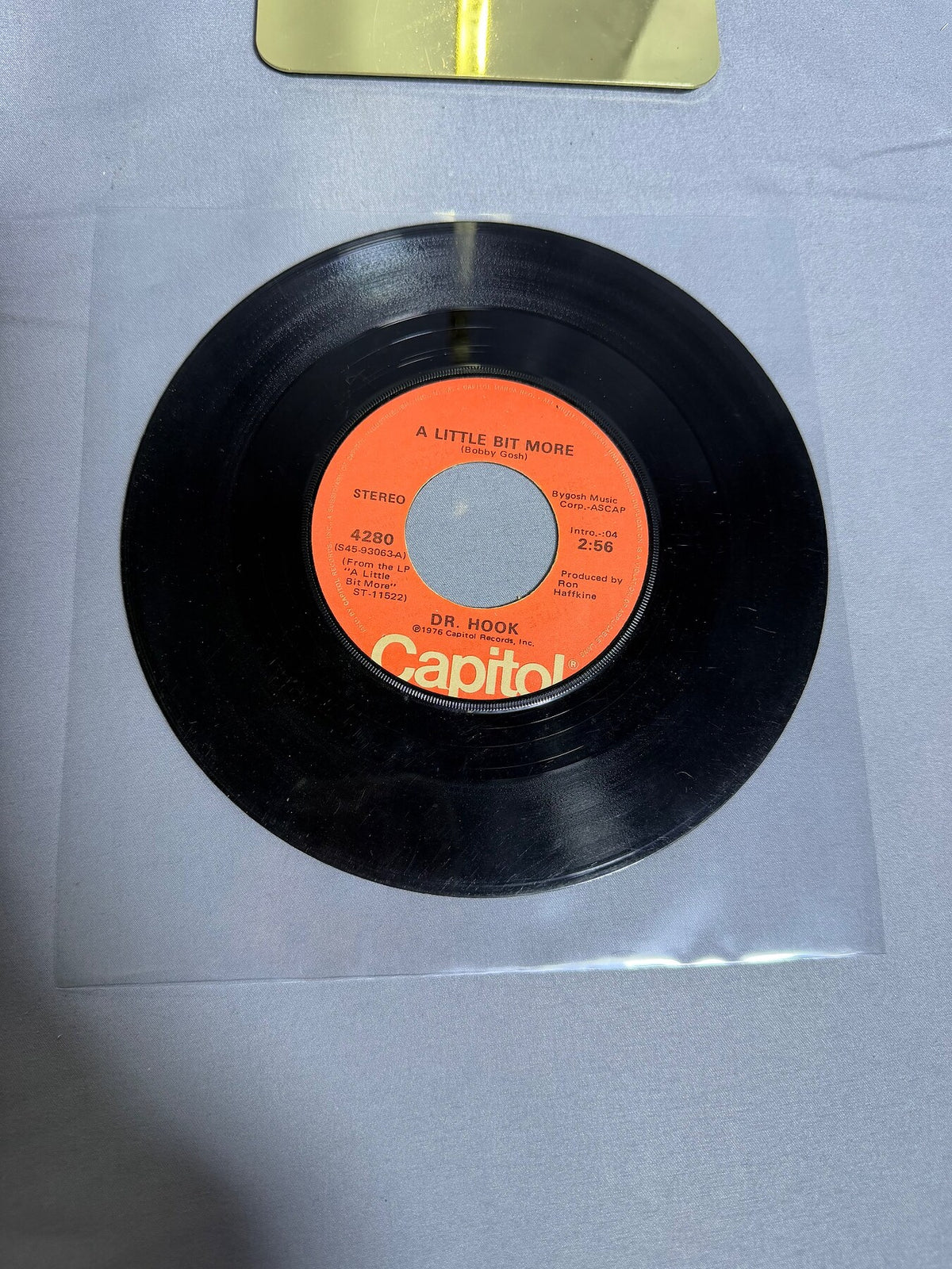 Vintage Dr. Hook A Little Bit More / A Couple More Years Capitol 45 RPM Vinyl photo 1