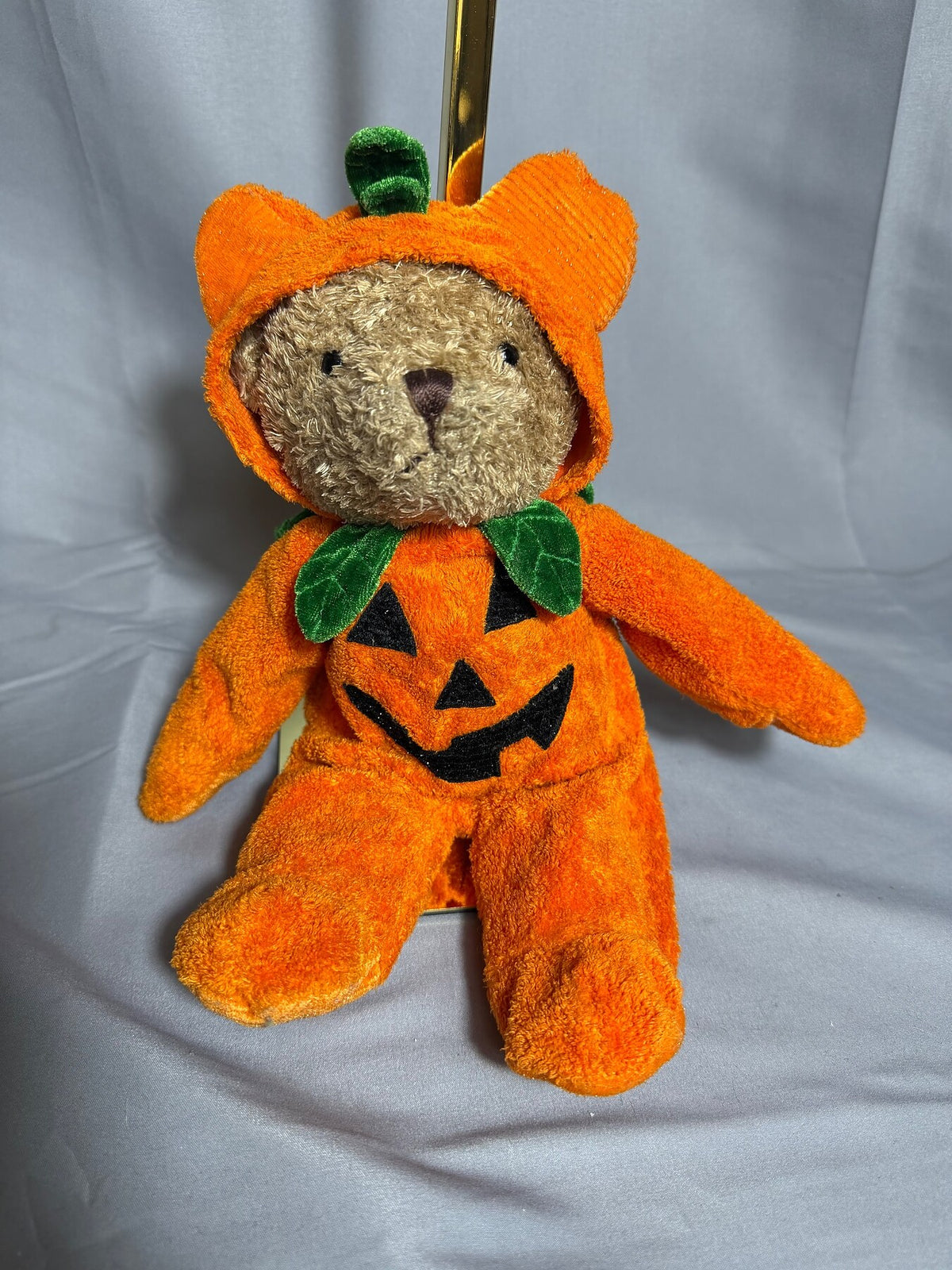Vintage G.A.C. Teddy Bear in Pumpkin Costume Plush Toy 1998 photo 1