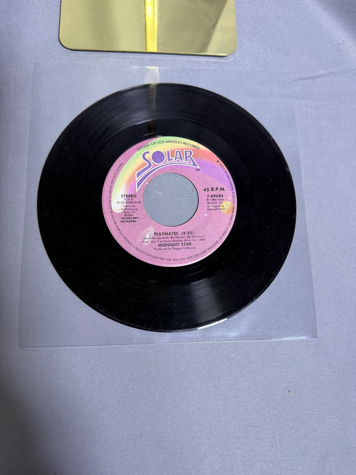 Vintage Midnight Star - Planetary Invasion: Operator / Playmates 45 RPM Vinyl photo 2