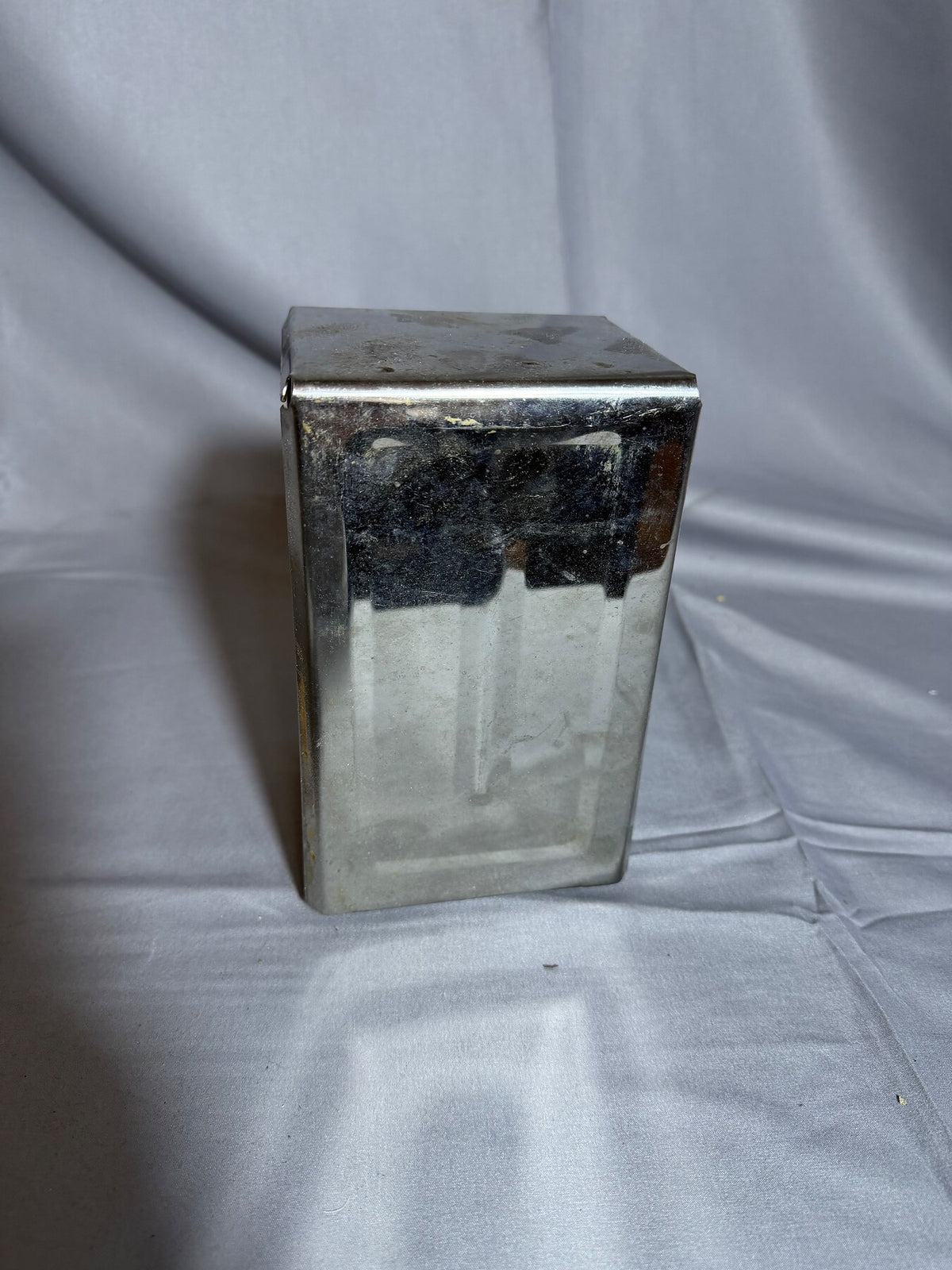 Vintage Silver-Tone Metal Napkin Dispenser Holder photo 2