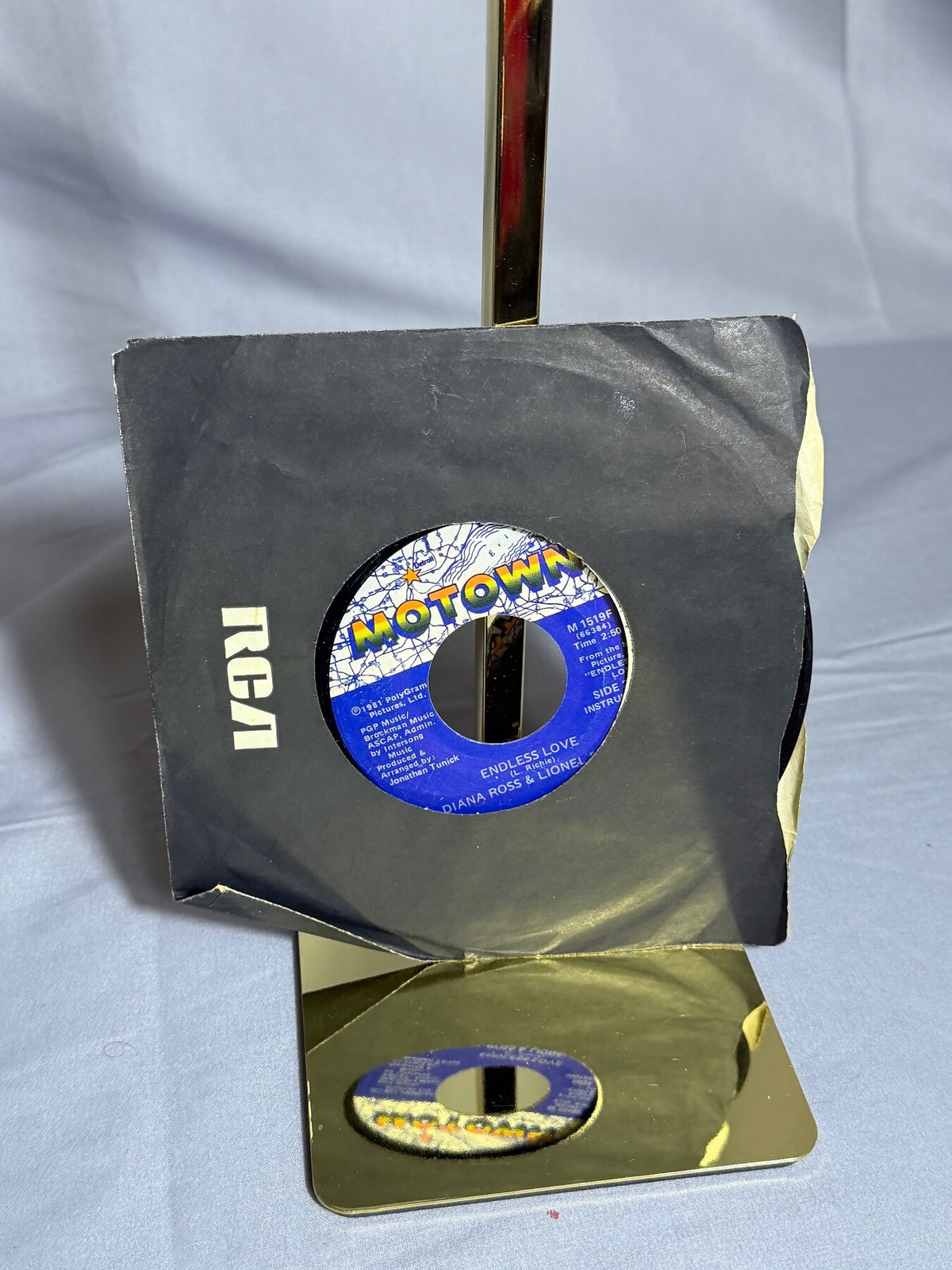 Vintage 1981 Diana Ross & Lionel Richie - Endless Love Motown 45 RPM Vinyl photo 2