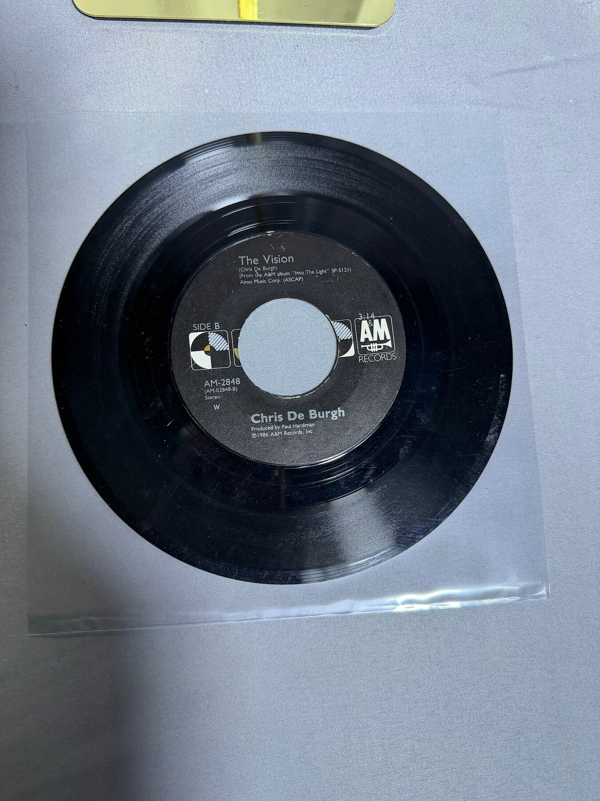 Vintage Chris De Burgh - The Lady In Red / The Vision 7" Vinyl 45 RPM photo 2