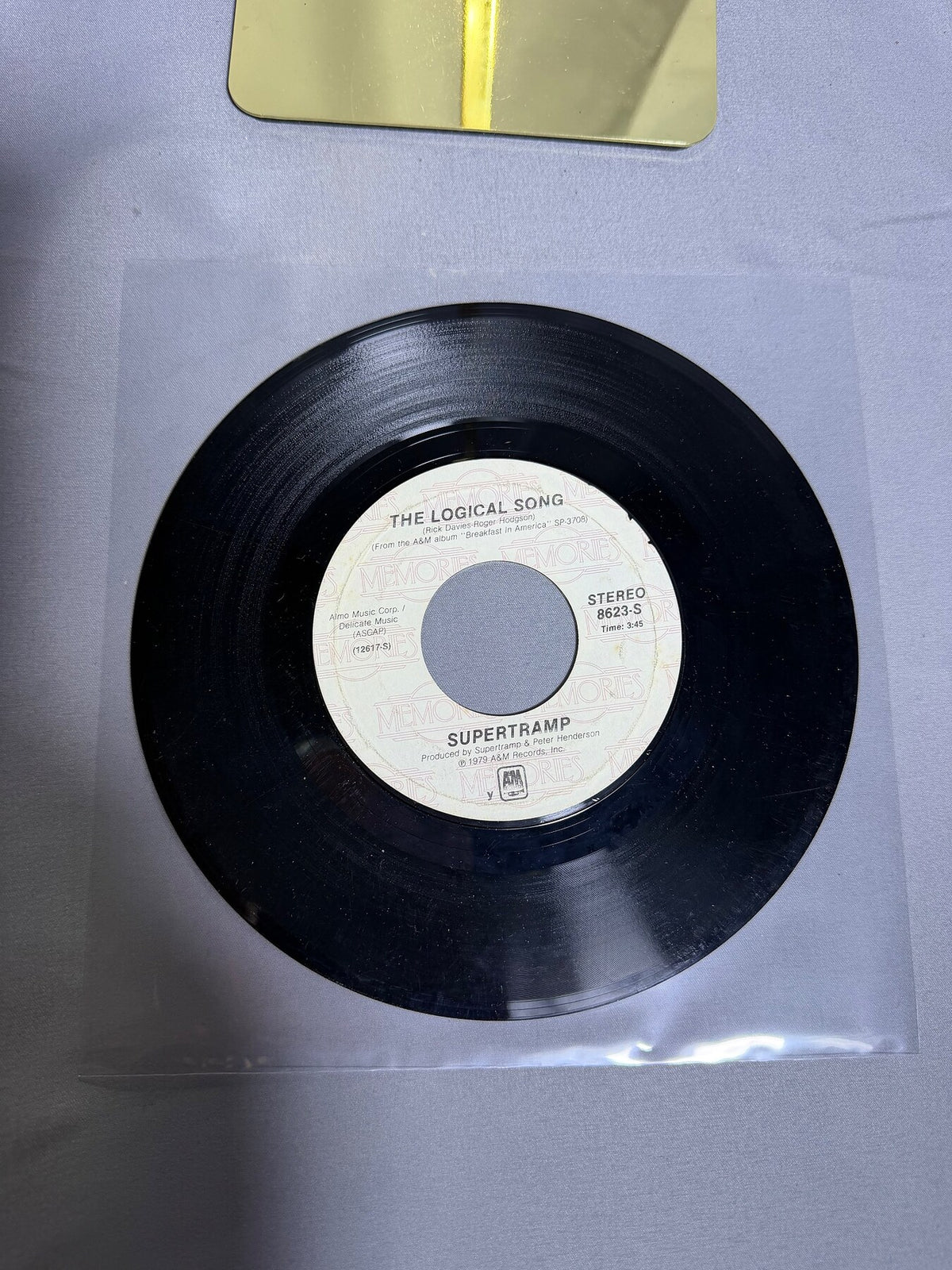 Vintage Supertramp 45 RPM Vinyl Single Goodbye Stranger Logical Song 1979 photo 2