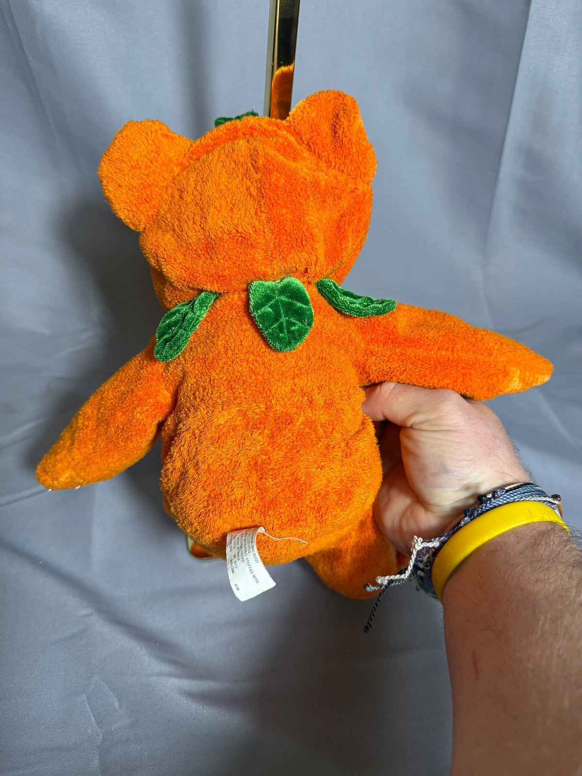 Vintage G.A.C. Teddy Bear in Pumpkin Costume Plush Toy 1998 photo 2