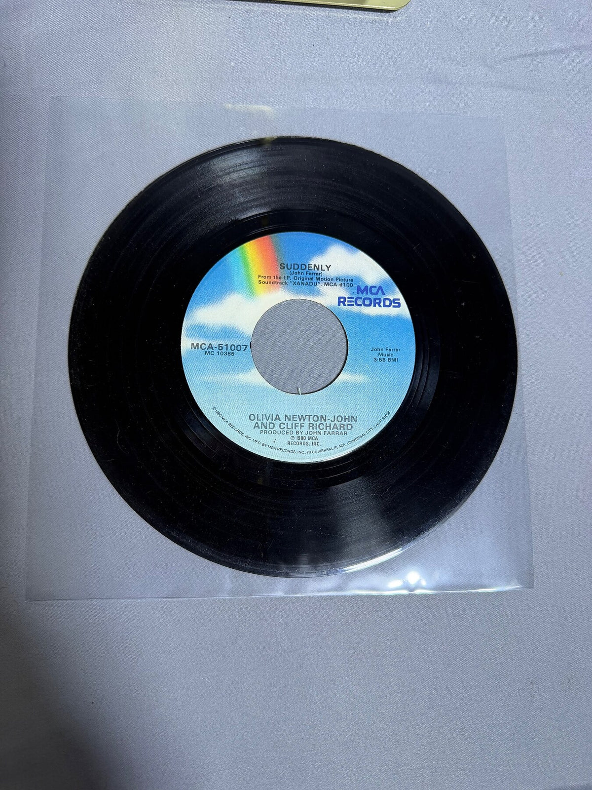 Vintage Olivia Newton-John 45 RPM Vinyl Single - You Made Me Love You / Suddenly photo 2