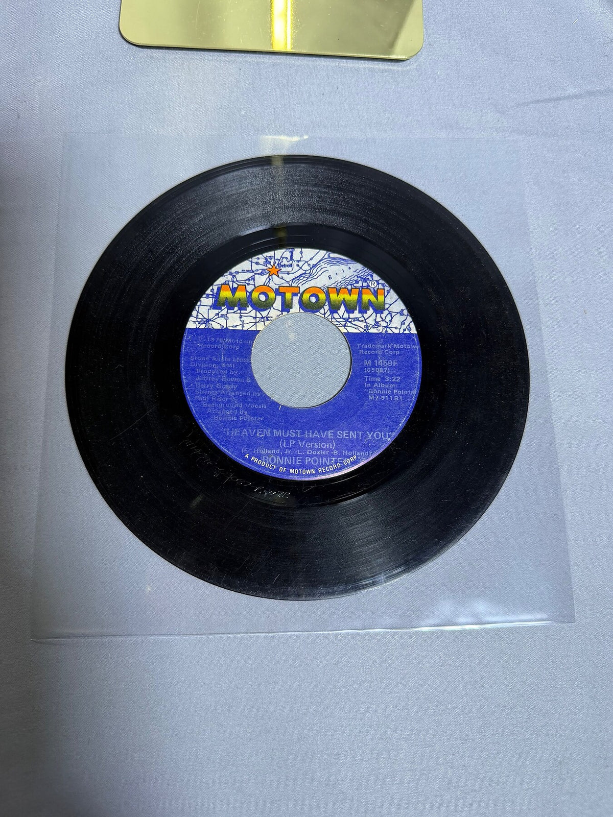 Vintage Bonnie Pointer - Heaven Must Have Sent You - Motown 7" Vinyl 45 RPM photo 2