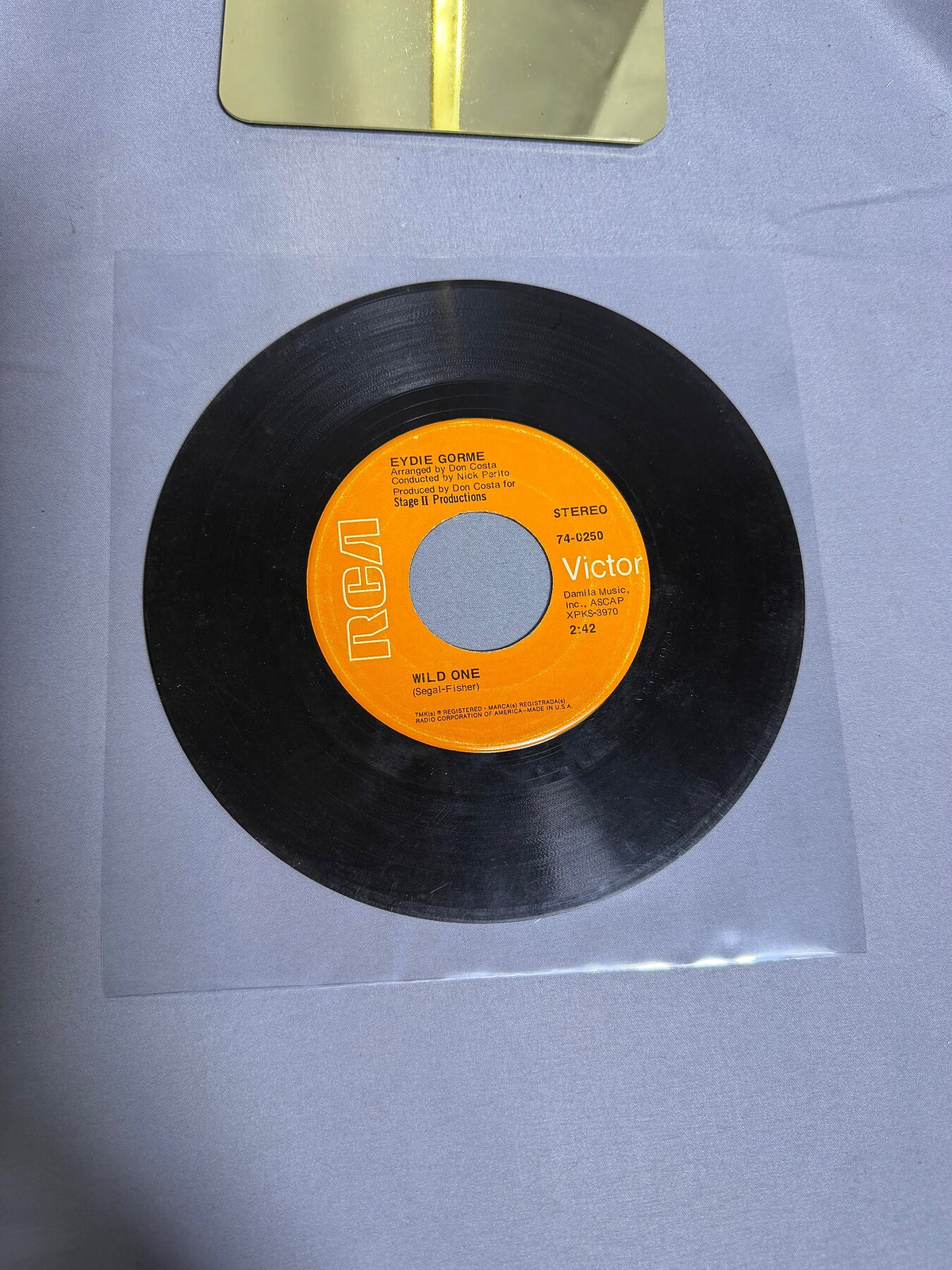 Vintage Eydie Gorme RCA Victor 45 RPM Vinyl Single Tonight I'll Say A Prayer photo 2