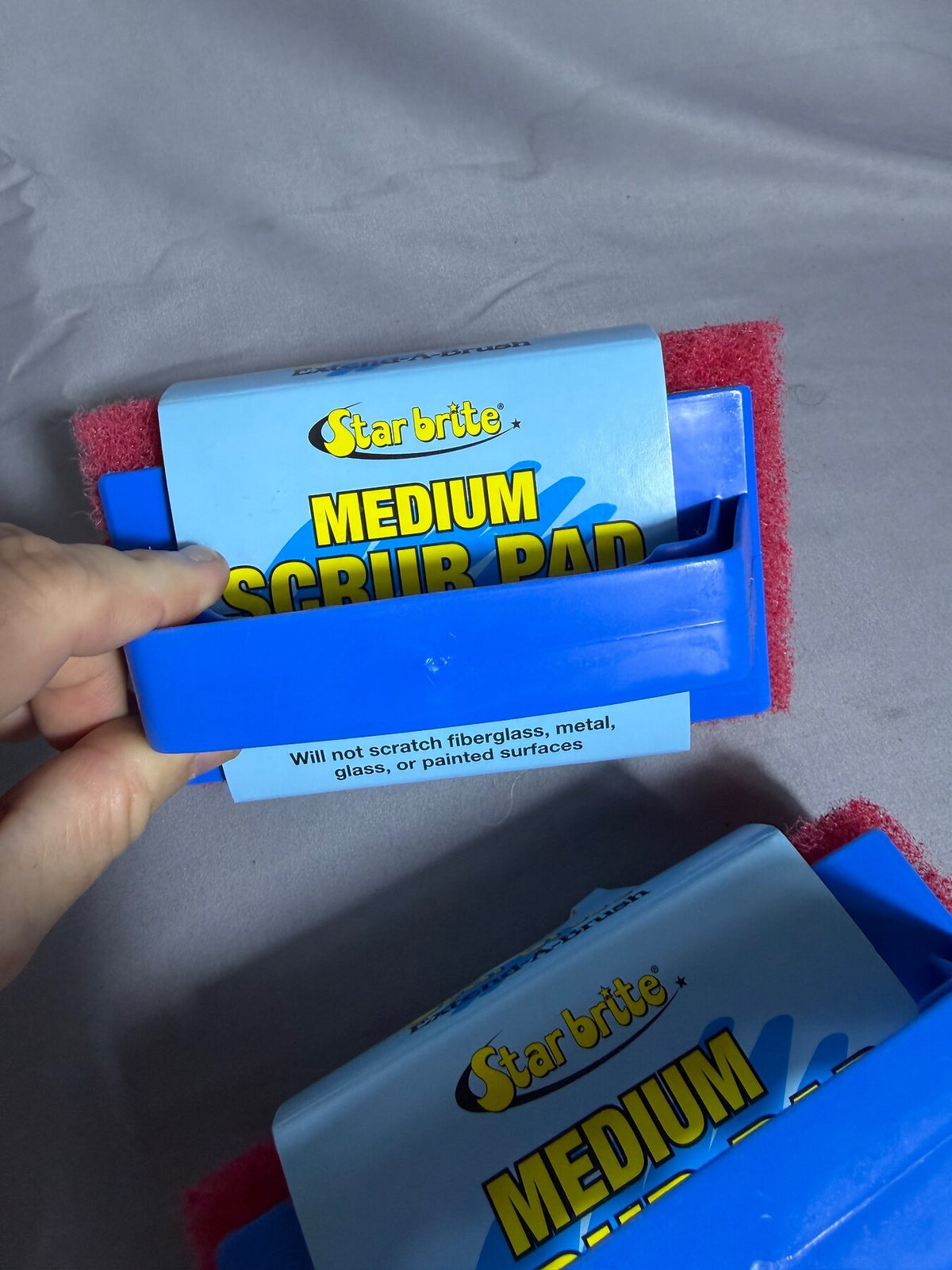 Star brite Medium Scrub Pad with Handle - All-Purpose Cleaning (2-Pack) photo 2
