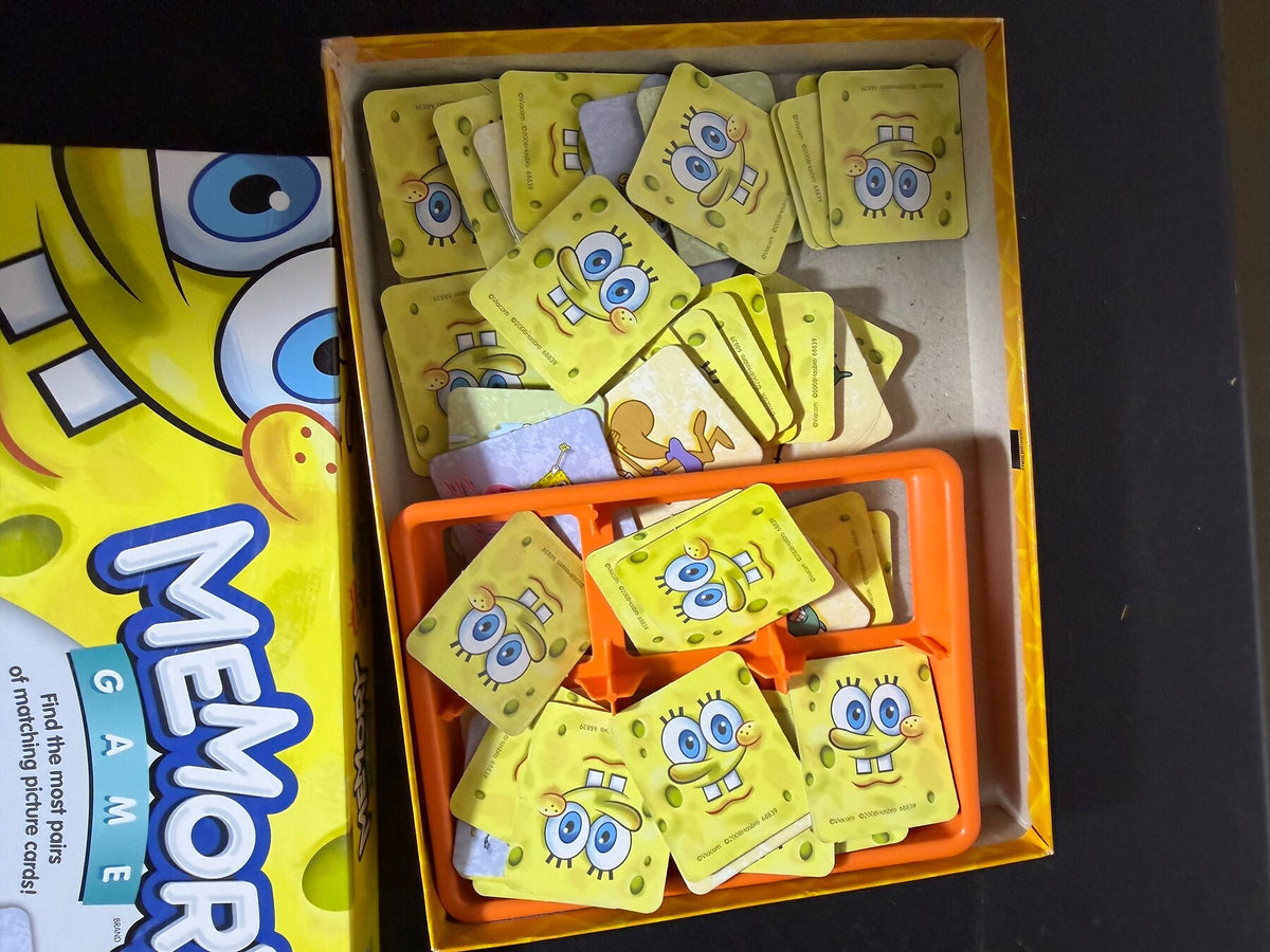 Vintage 2008 SpongeBob SquarePants Memory Game by Hasbro MB photo 2