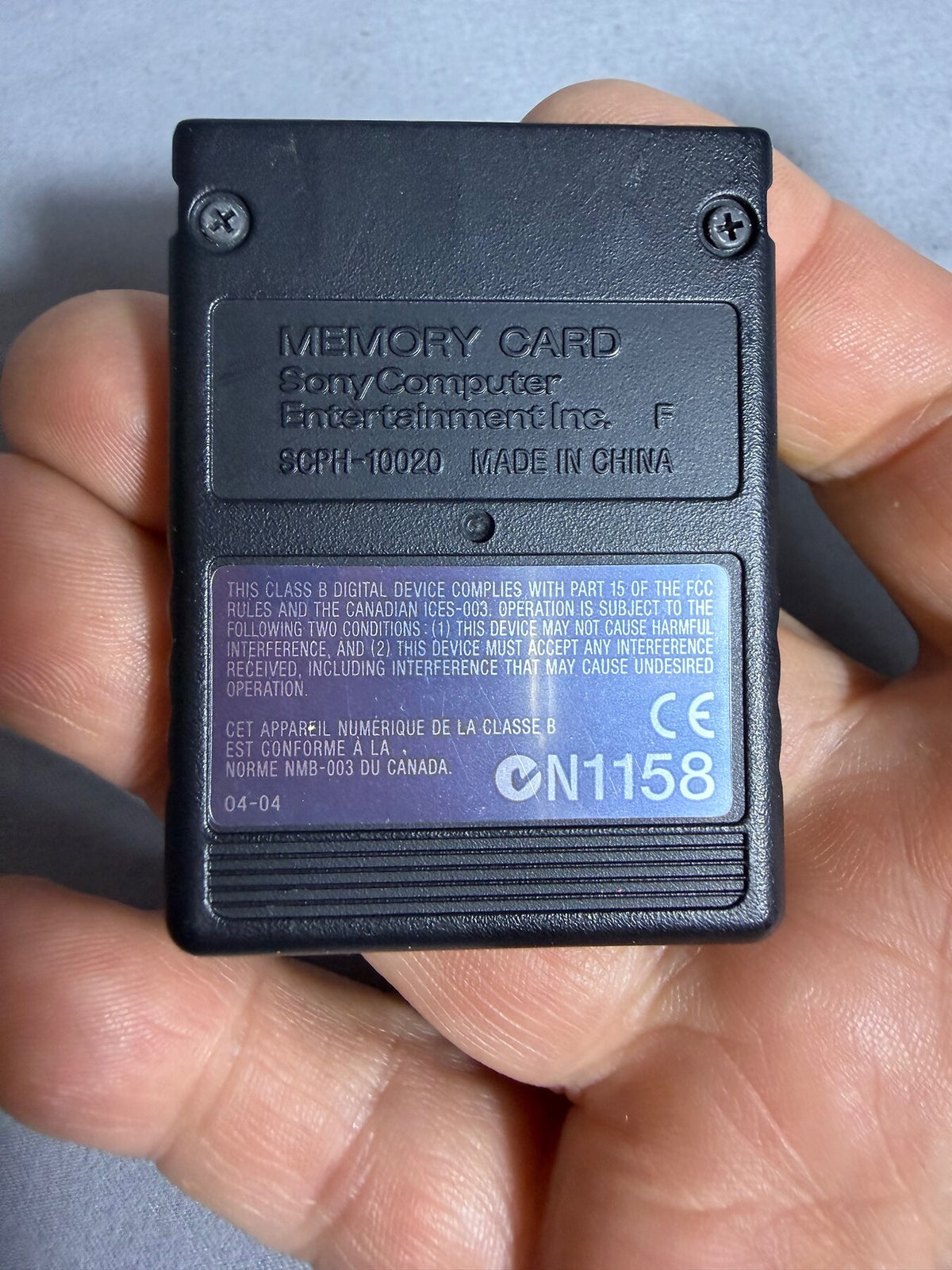 Vintage Sony PlayStation 2 PS2 8MB Memory Card SCPH-10020 photo 2