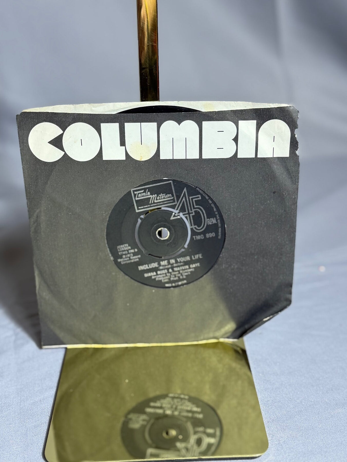 Vintage 1973 Diana Ross & Marvin Gaye 45 RPM Vinyl Single TMG 890 photo 2