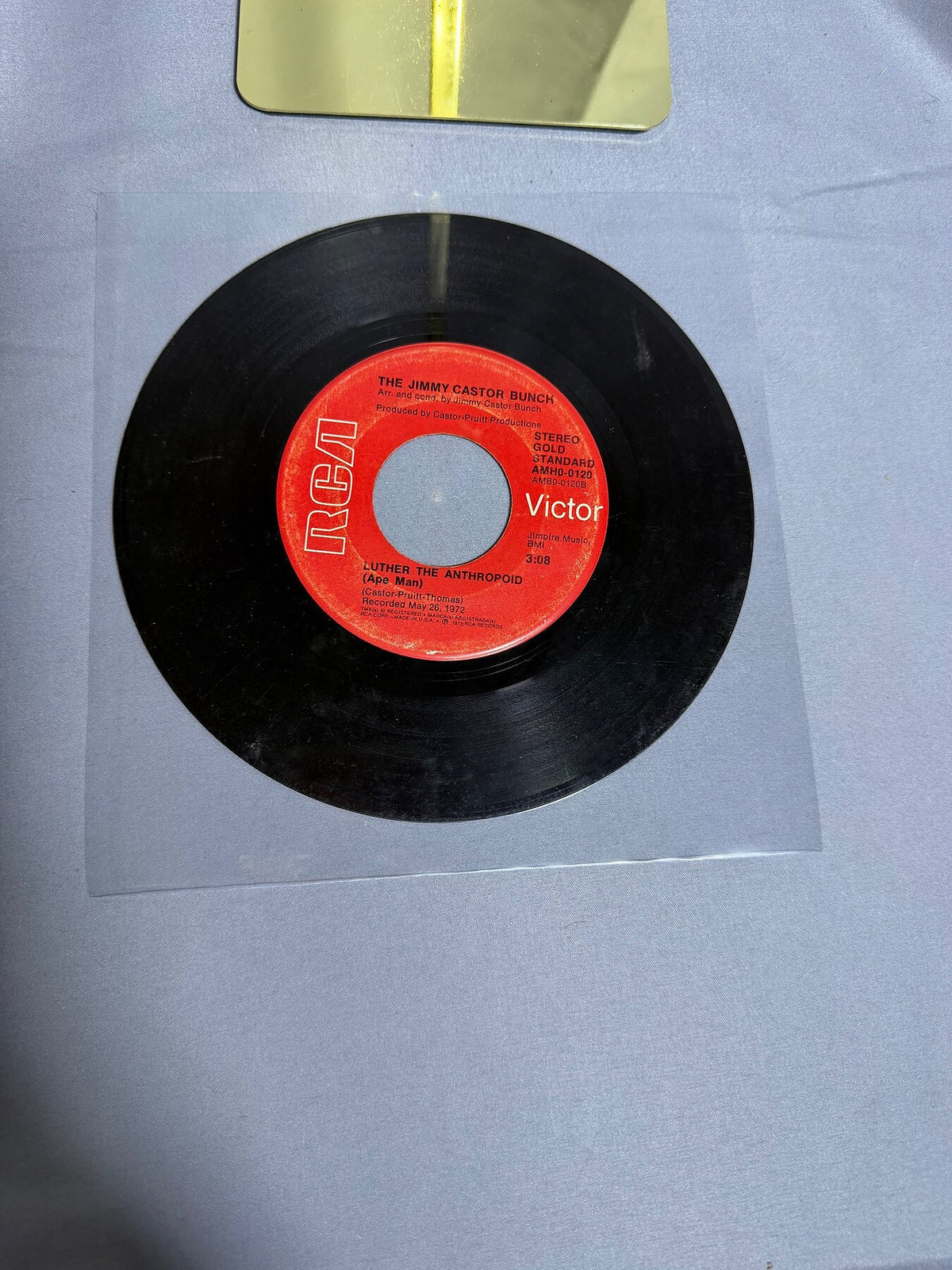 Vintage The Jimmy Castor Bunch Troglodyte (Cave Man) RCA Victor 45 RPM Vinyl photo 2