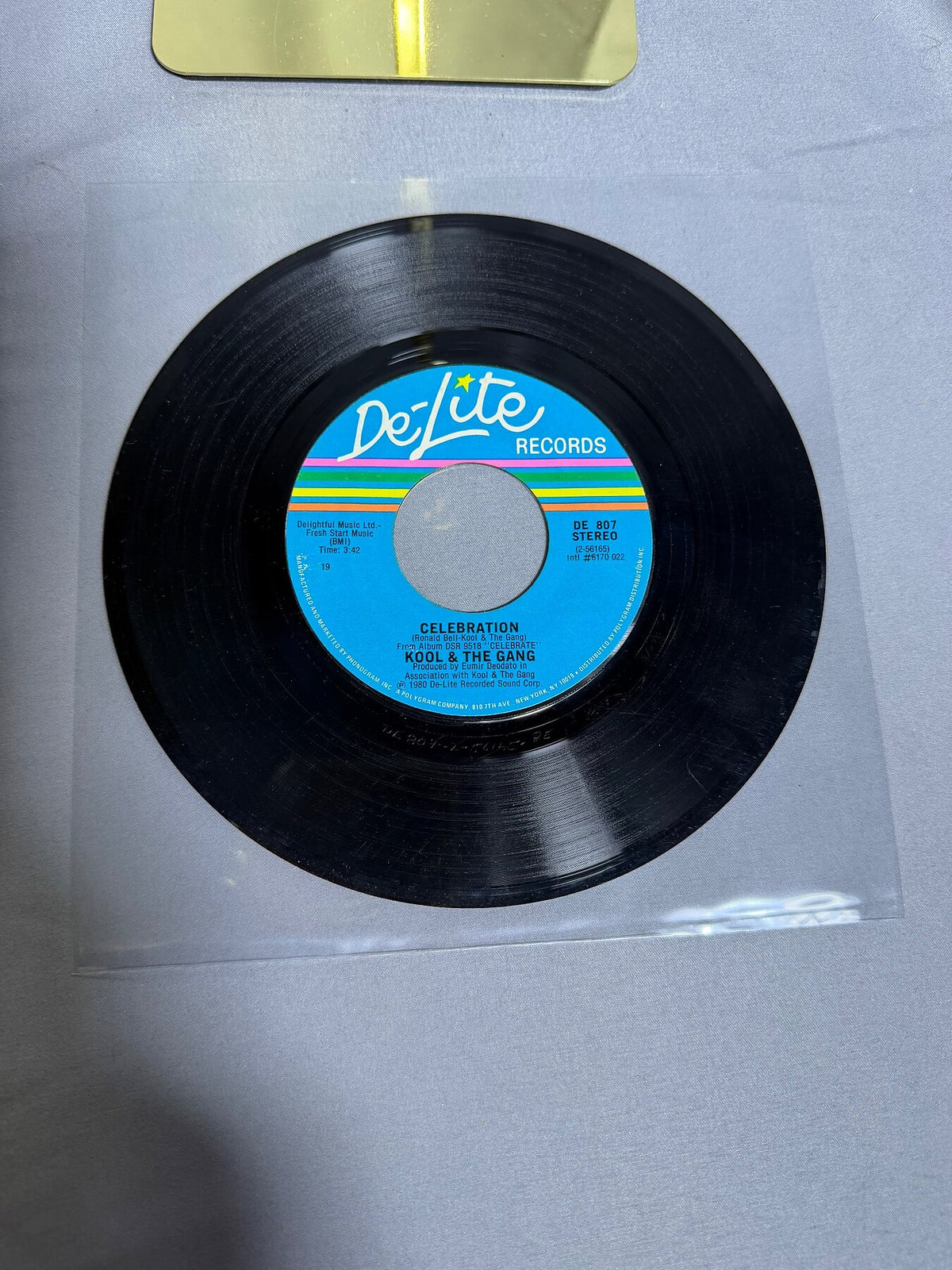 Vintage Kool & The Gang Celebration / Morning Star 7" Vinyl 45 RPM DE 807 photo 2