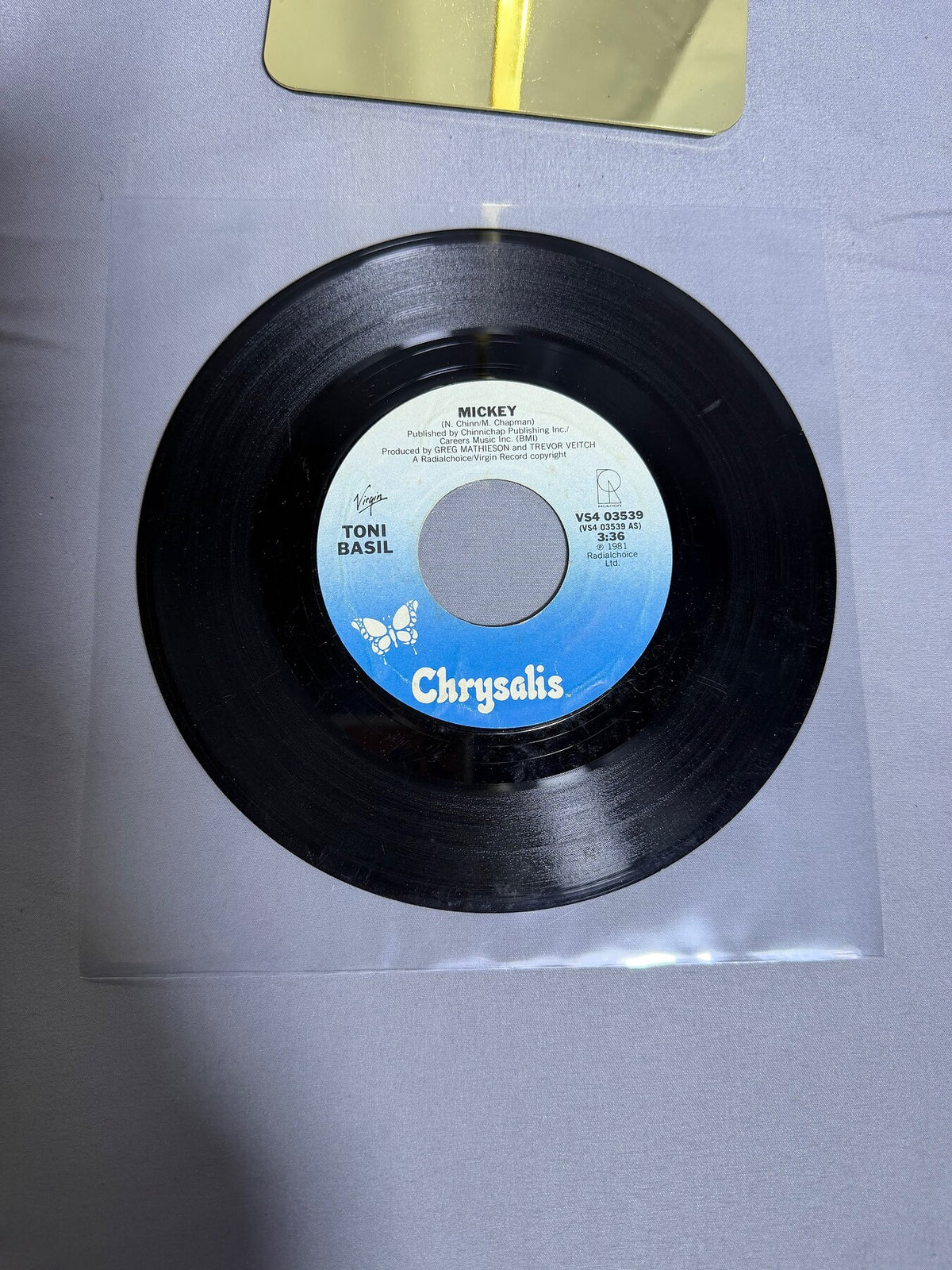 Vintage Toni Basil - Mickey / Thief On The Loose 7" Vinyl 45 RPM (1981) photo 2