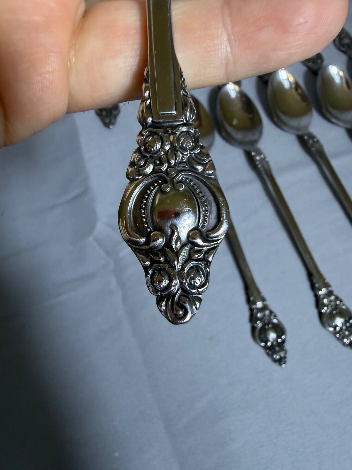 Vintage Supreme Cutlery Ornate Stainless Steel Teaspoons (Set of 12) photo 3
