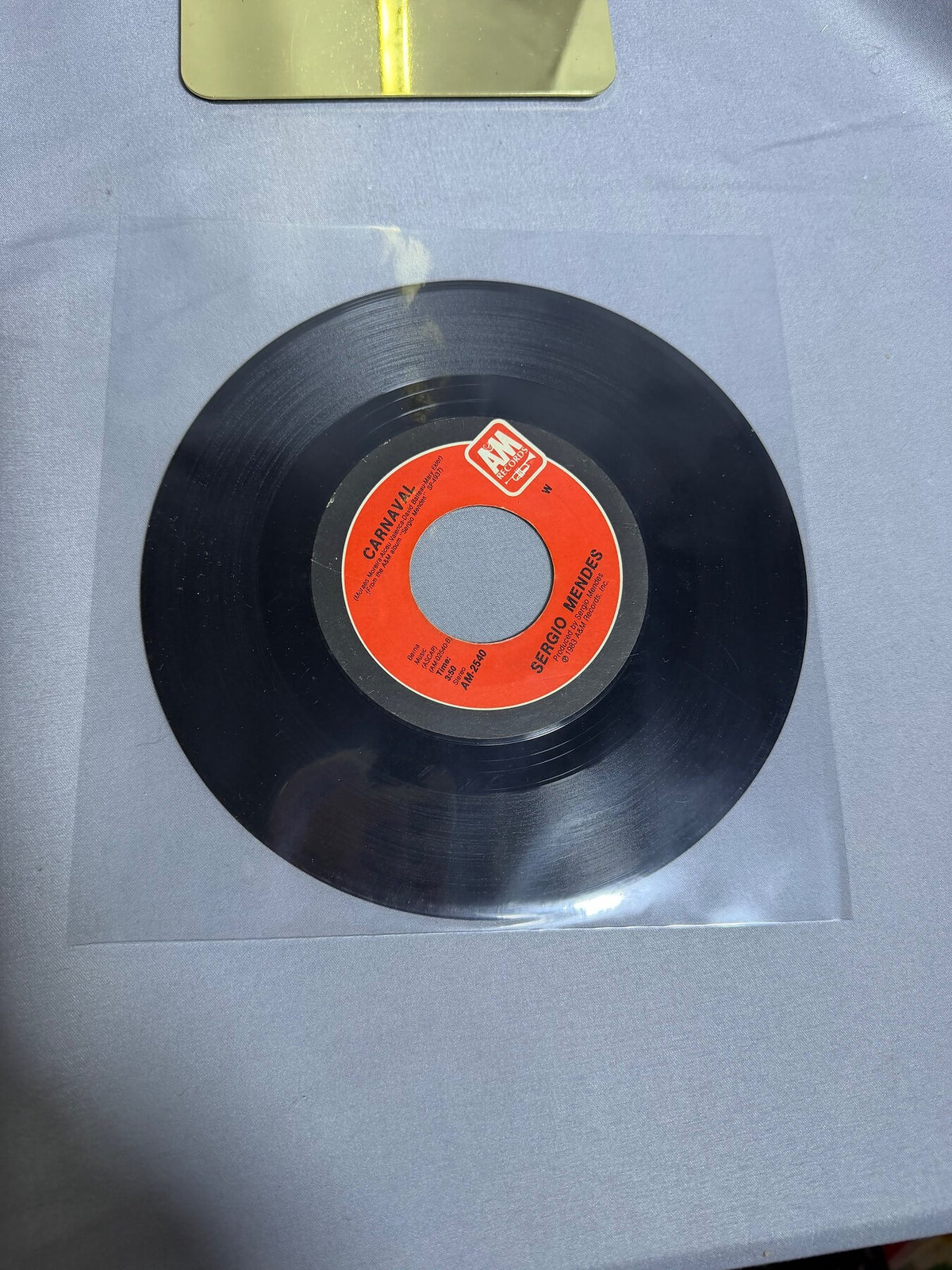 Vintage Sergio Mendes Never Gonna Let You Go Carnaval 7" Vinyl 45 RPM photo 3
