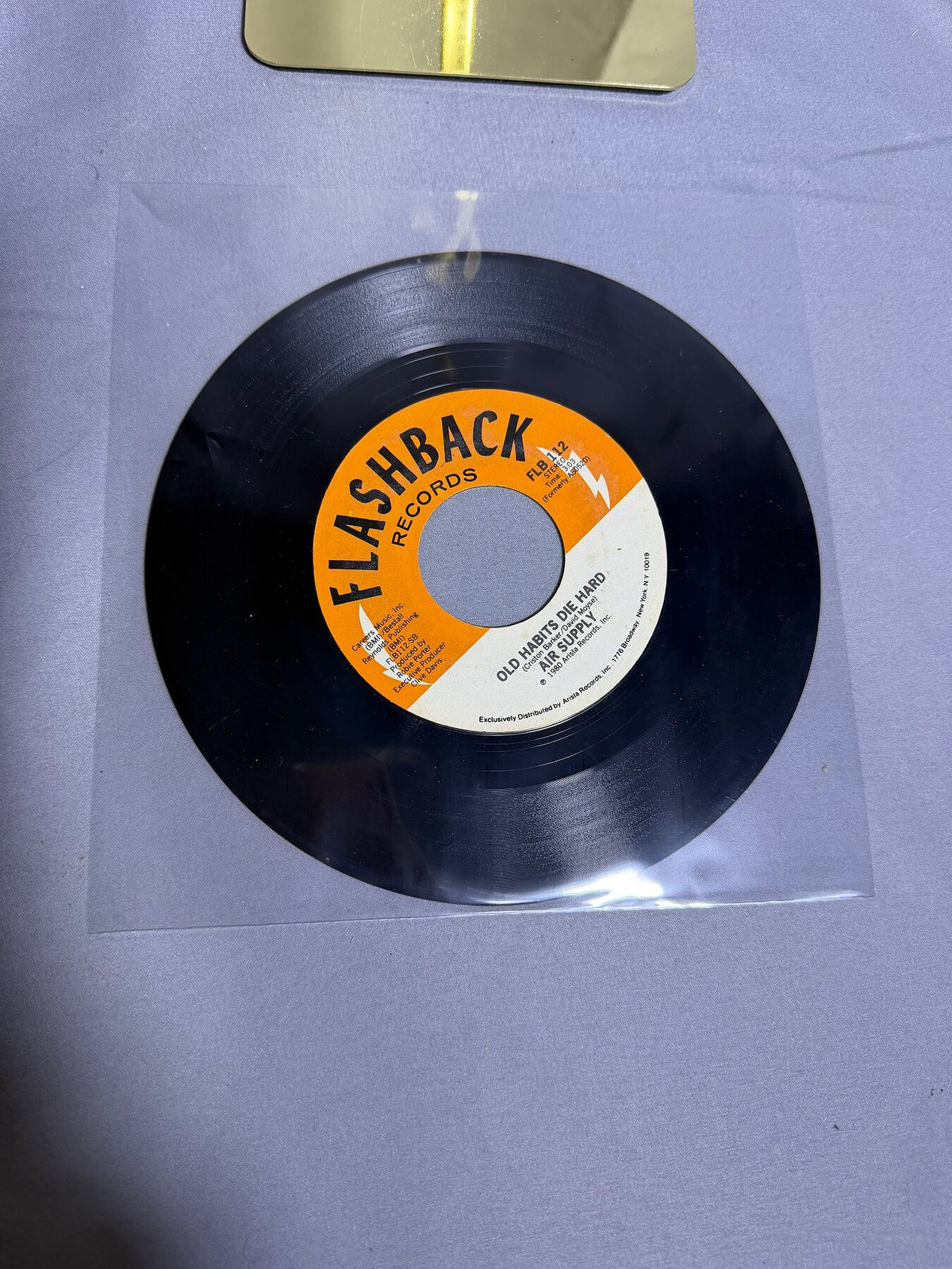 Vintage Air Supply All Out of Love / Old Habits Die Hard 7" Vinyl Single photo 3