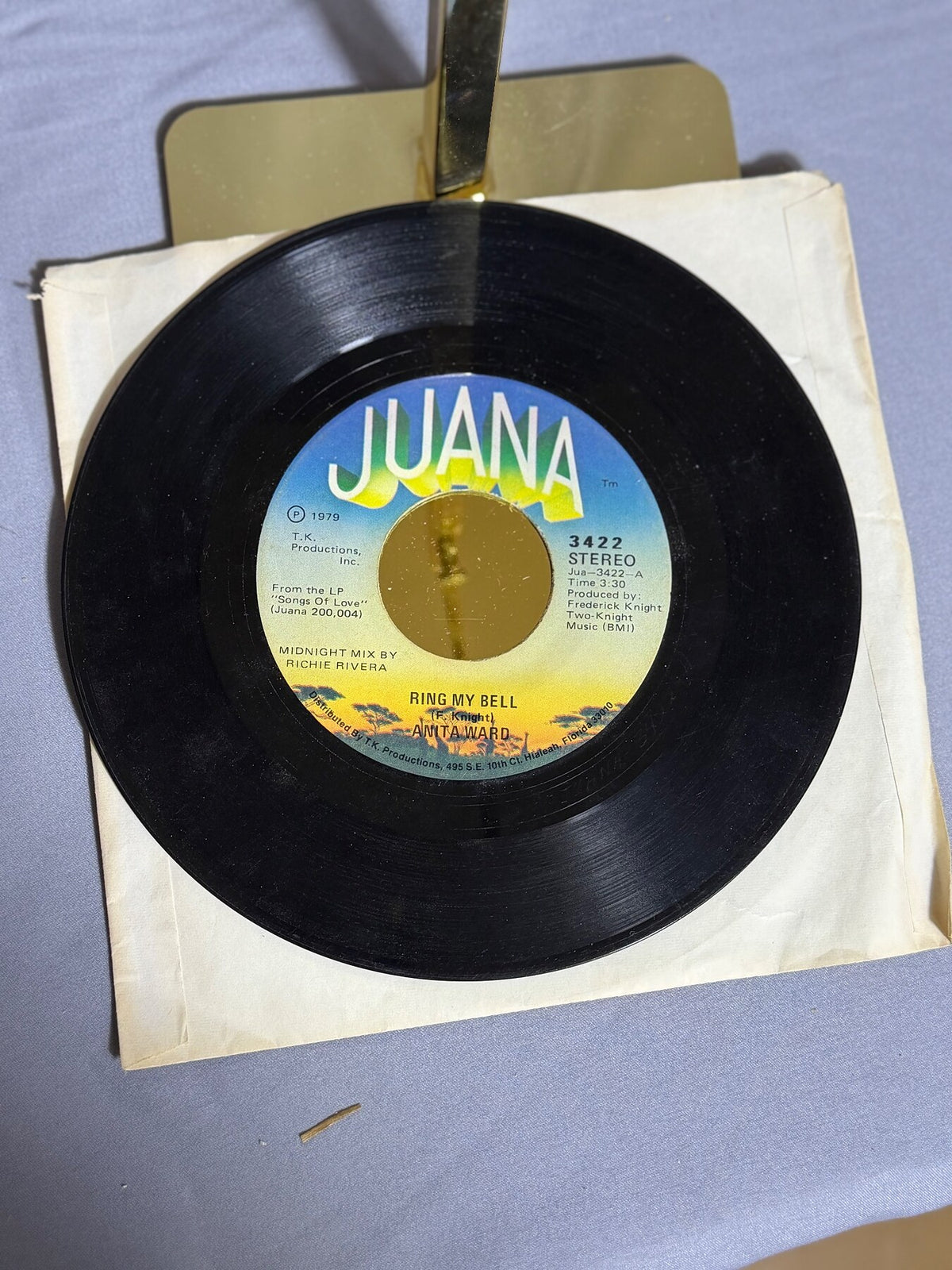 Vintage Anita Ward - Ring My Bell / If I Could Feel That Old Feeling Again 7" photo 3