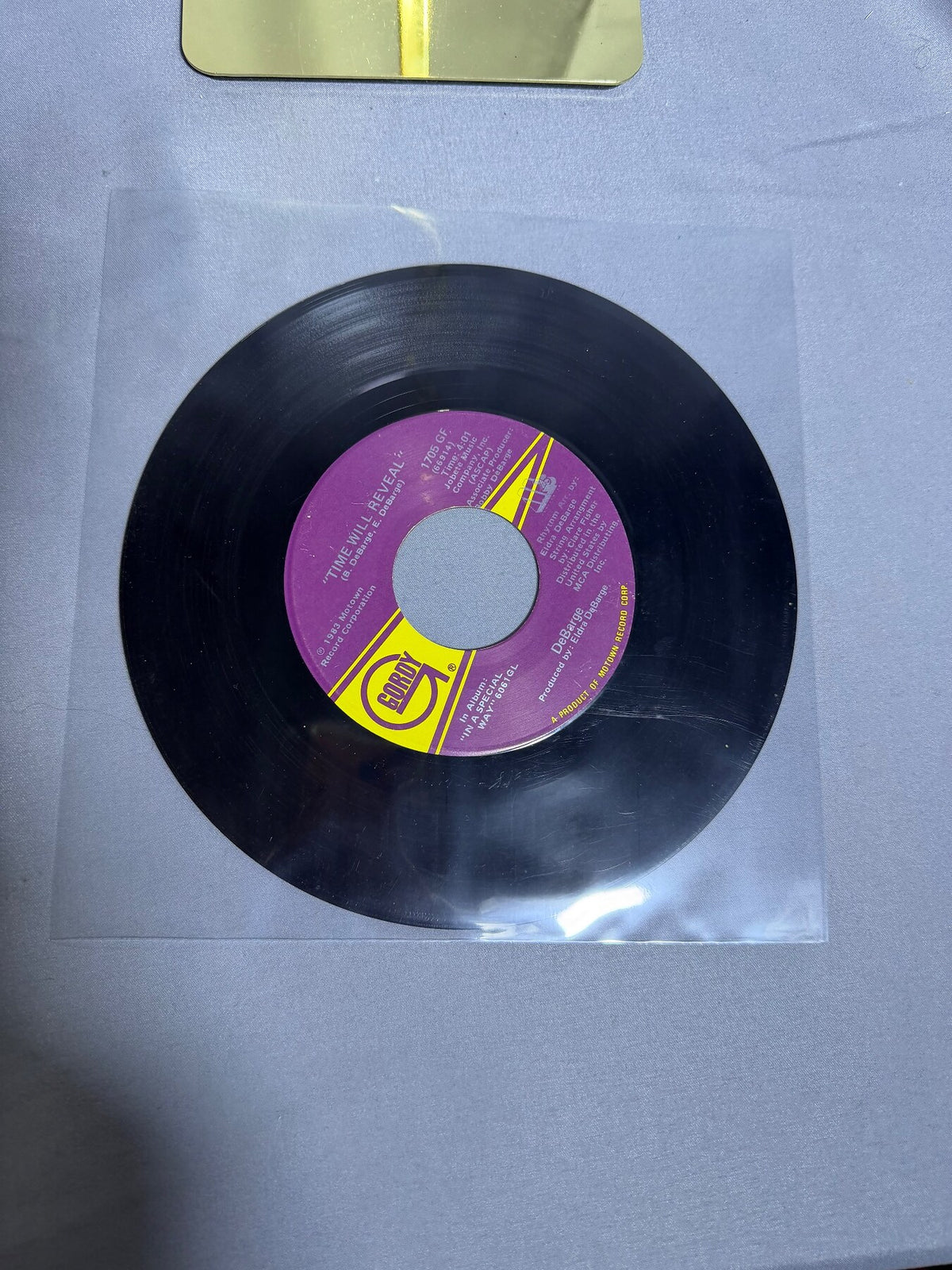 Vintage DeBarge 45 RPM Vinyl Single - Time Will Reveal / I'll Never Fall In photo 3