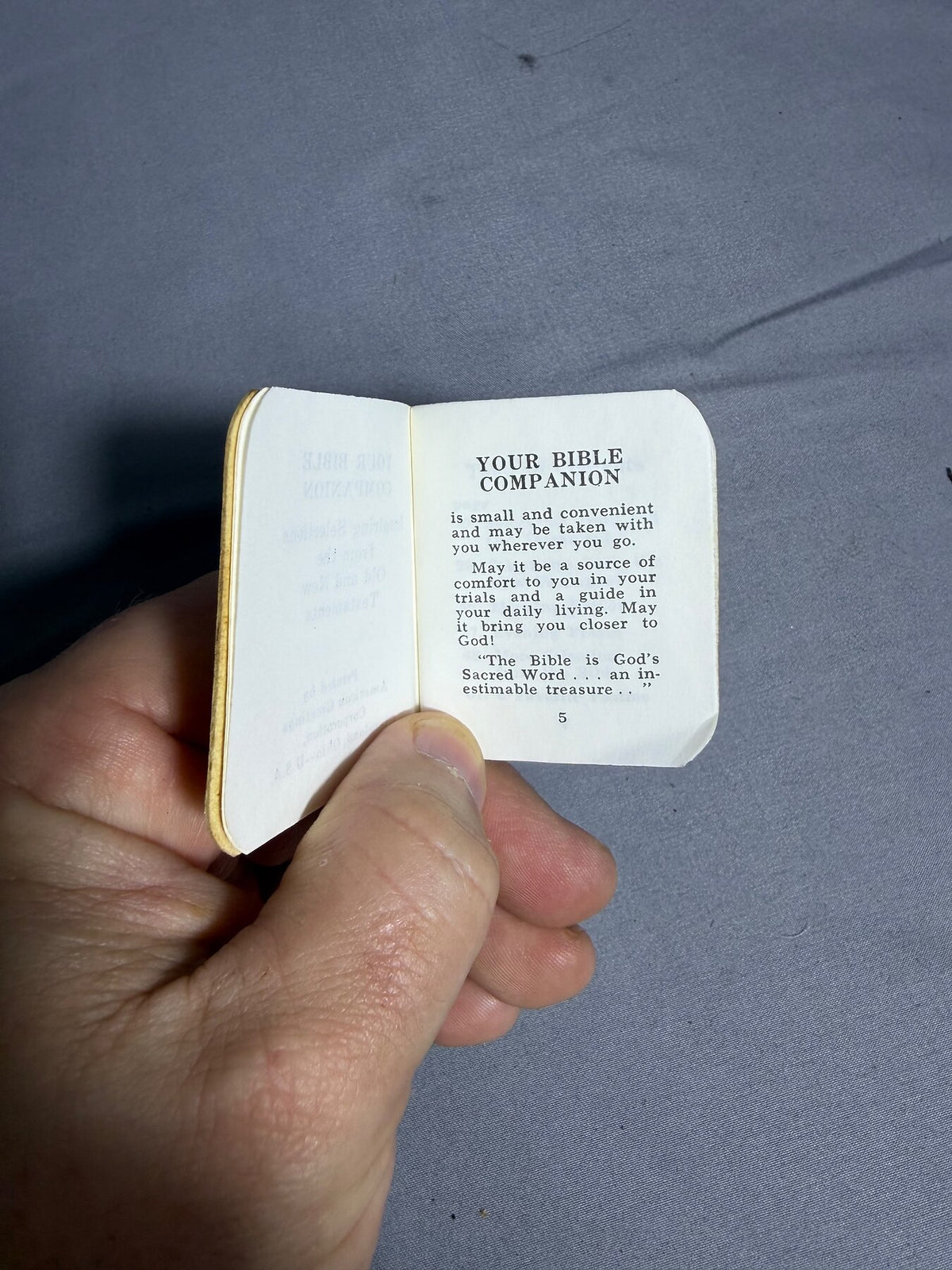 Vintage Your Bible Companion American Greetings Mini Book photo 3