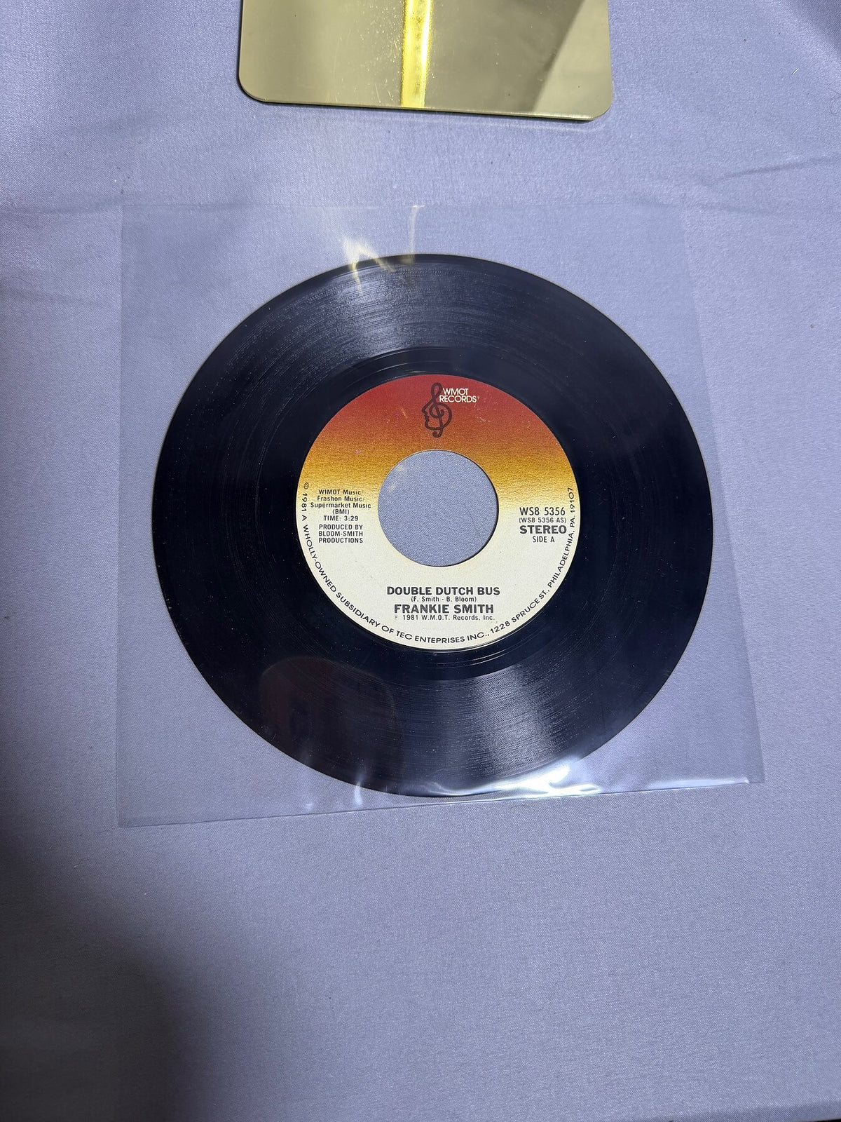 Vintage Frankie Smith - Double Dutch Bus 7" Vinyl 45 RPM Single 1981 photo 3