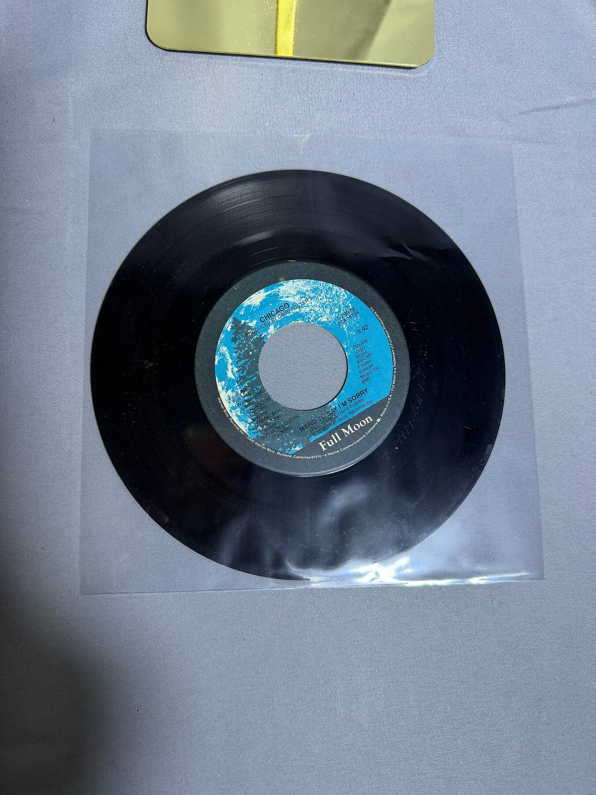 Vintage Chicago 7" Vinyl Single - Hard to Say I'm Sorry / Sonny Think Twice 1982 photo 3