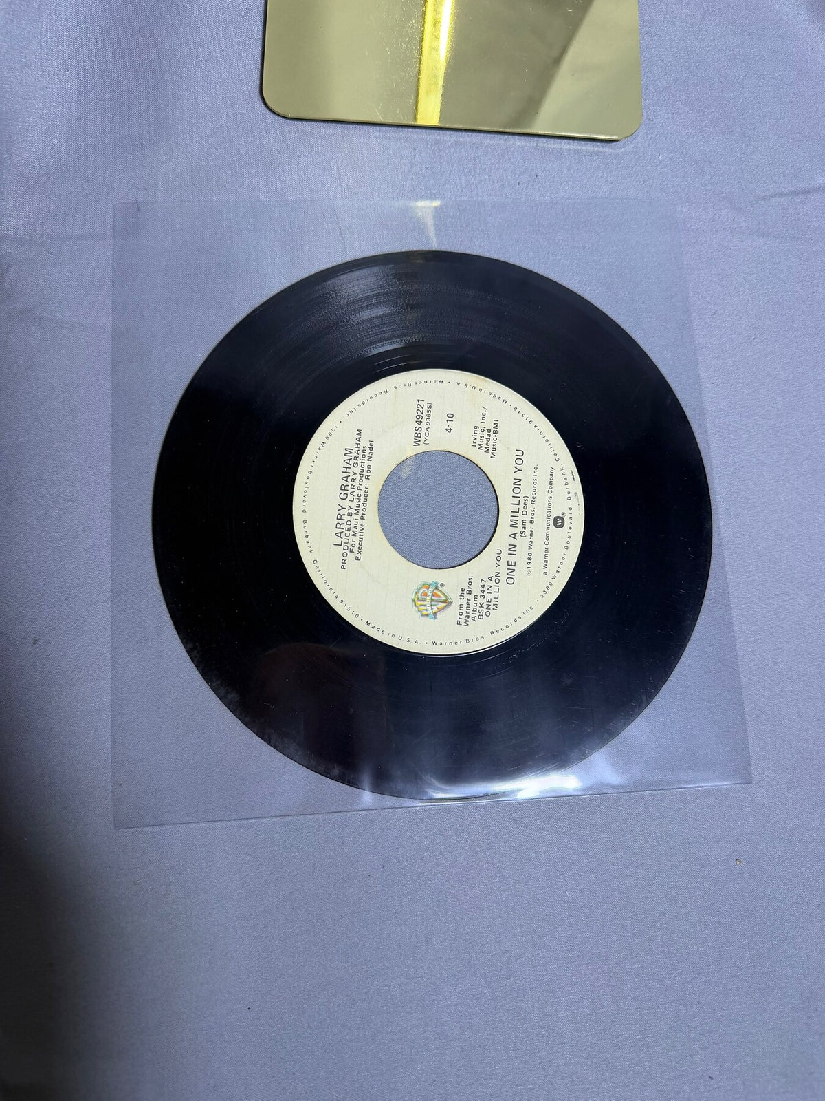 Vintage Larry Graham 45 RPM Vinyl Single The Entertainer / One in a Million You photo 3