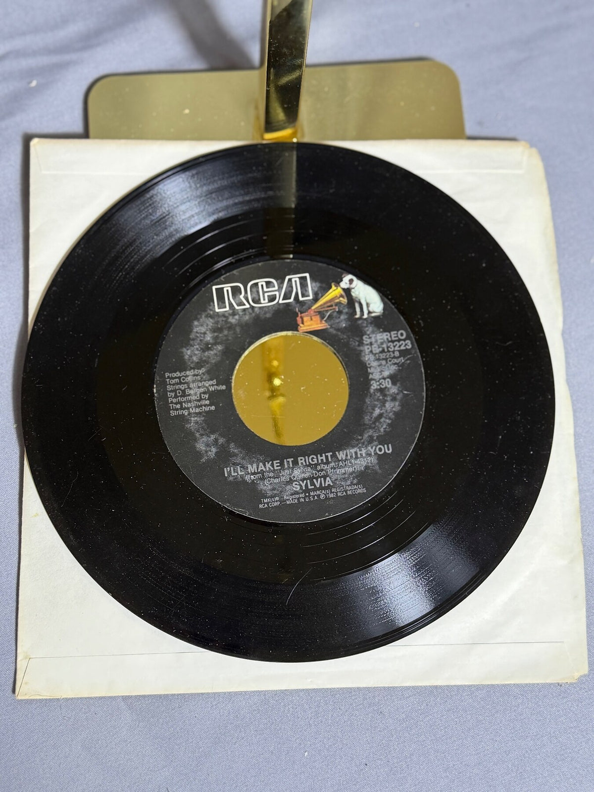Vintage Sylvia - Nobody / I'll Make It Right With You RCA 1982 45 RPM Vinyl photo 3