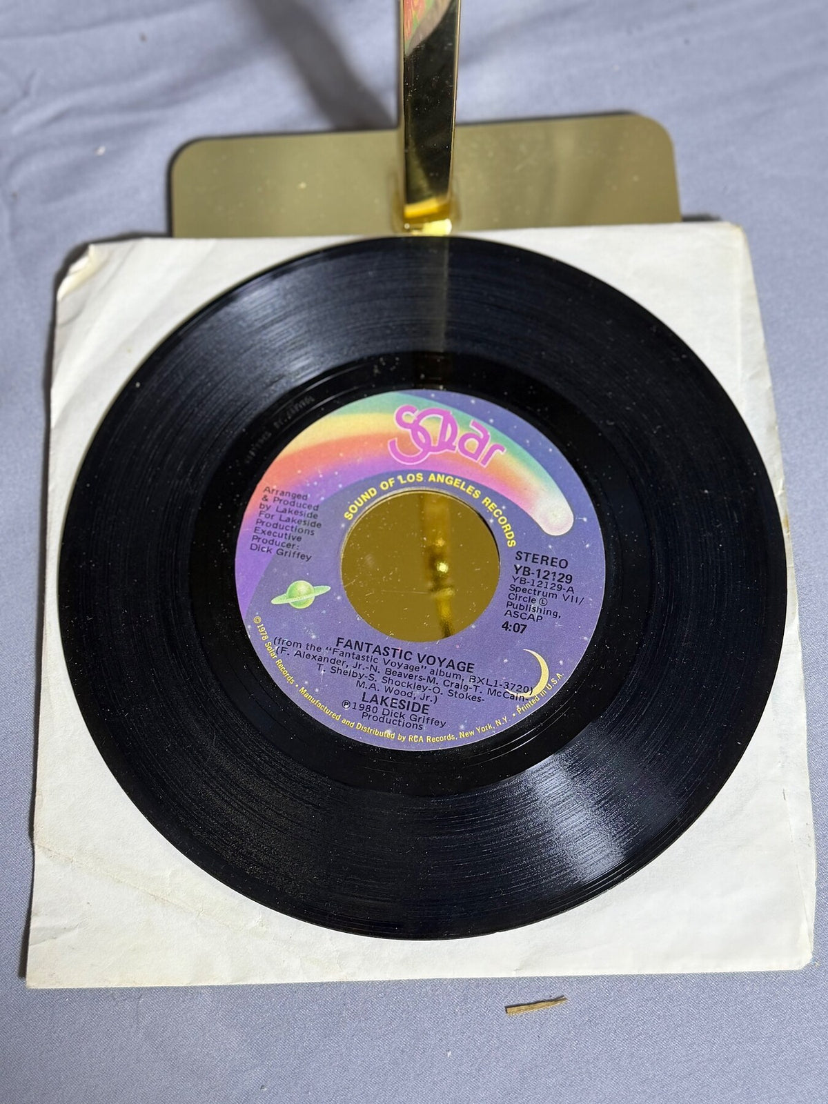 Vintage Lakeside 45 RPM Vinyl Single - Fantastic Voyage / I Can't Get You Out photo 3
