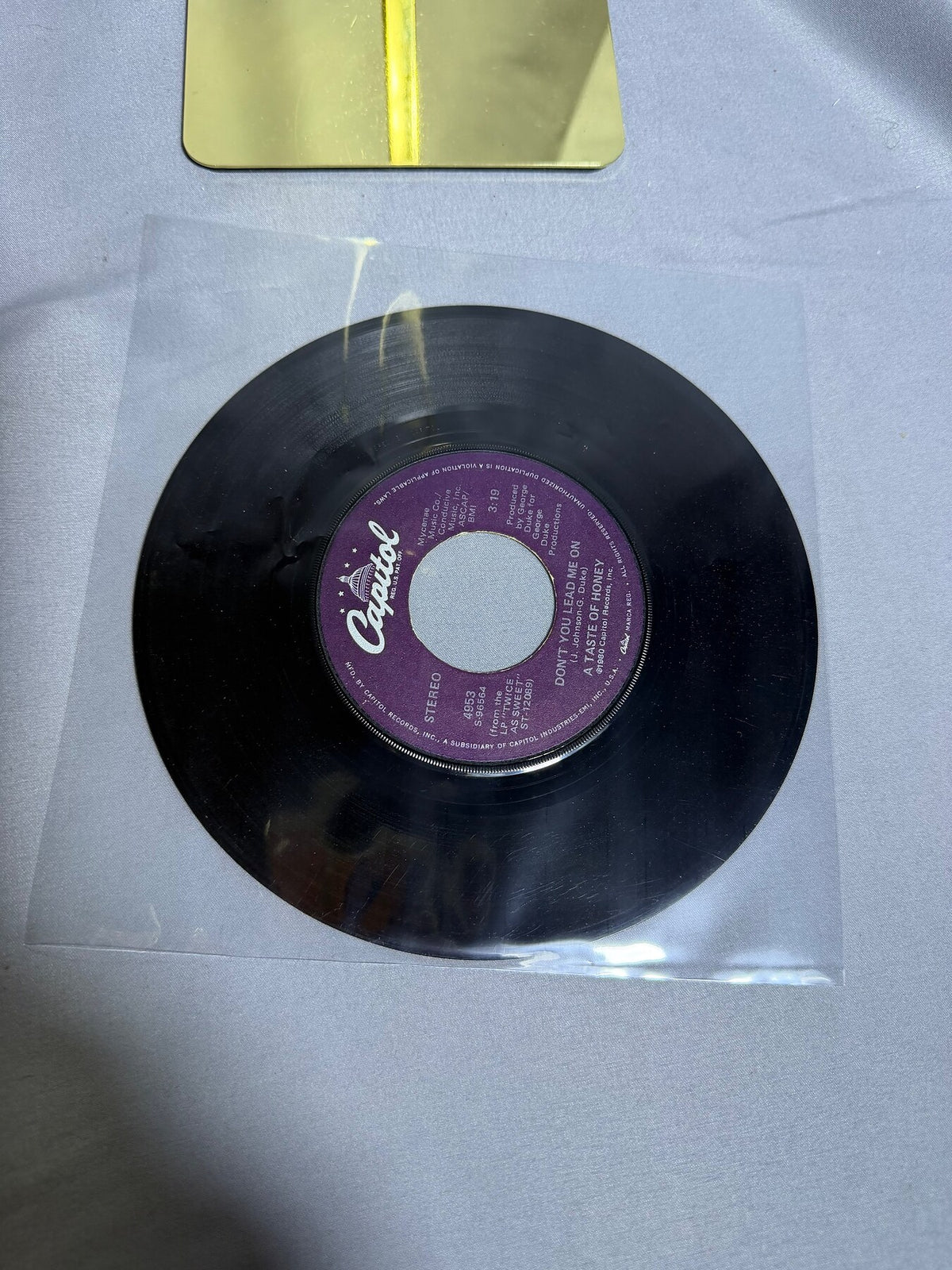 Vintage A Taste of Honey - Sukiyaki / Don't You Lead Me On 45 RPM Vinyl Single photo 3
