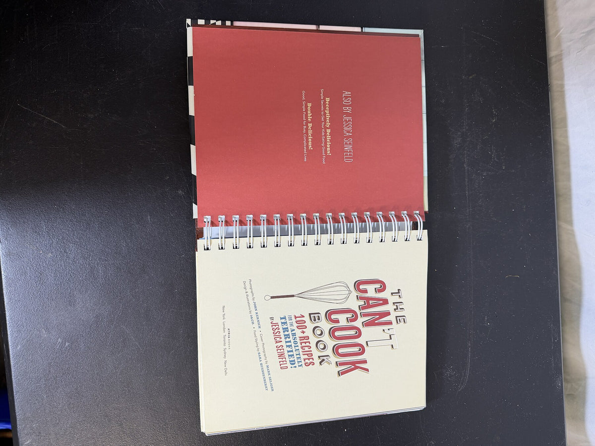 Jessica Seinfeld The Can't Cook Book Hardcover Spiral-Bound Cookbook - Wormhole Thrift