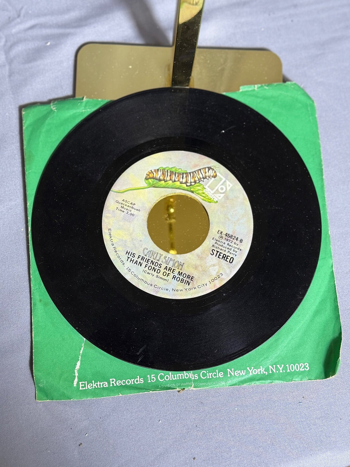 Vintage Carly Simon - You're So Vain / His Friends Are More Than Fond of Robin photo 3