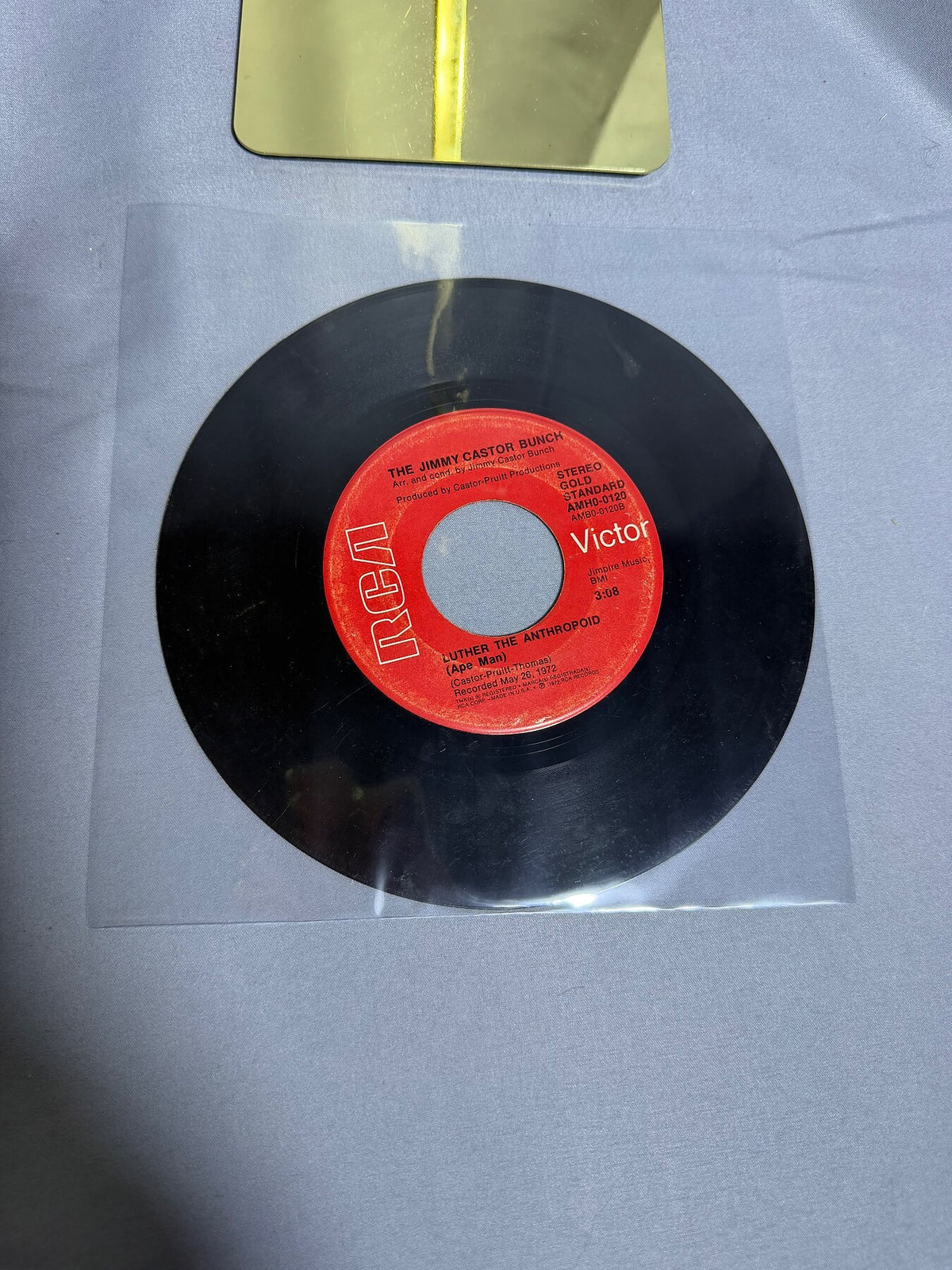 Vintage The Jimmy Castor Bunch Troglodyte (Cave Man) RCA Victor 45 RPM Vinyl photo 3