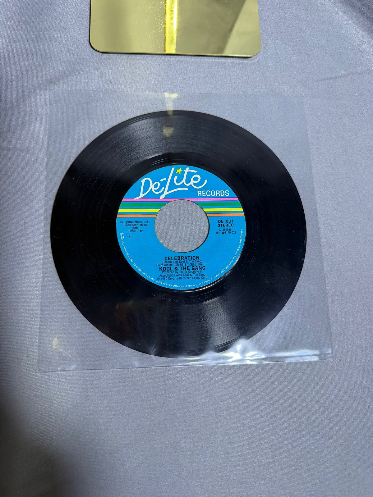 Vintage Kool & The Gang Celebration / Morning Star 7" Vinyl 45 RPM DE 807 photo 3