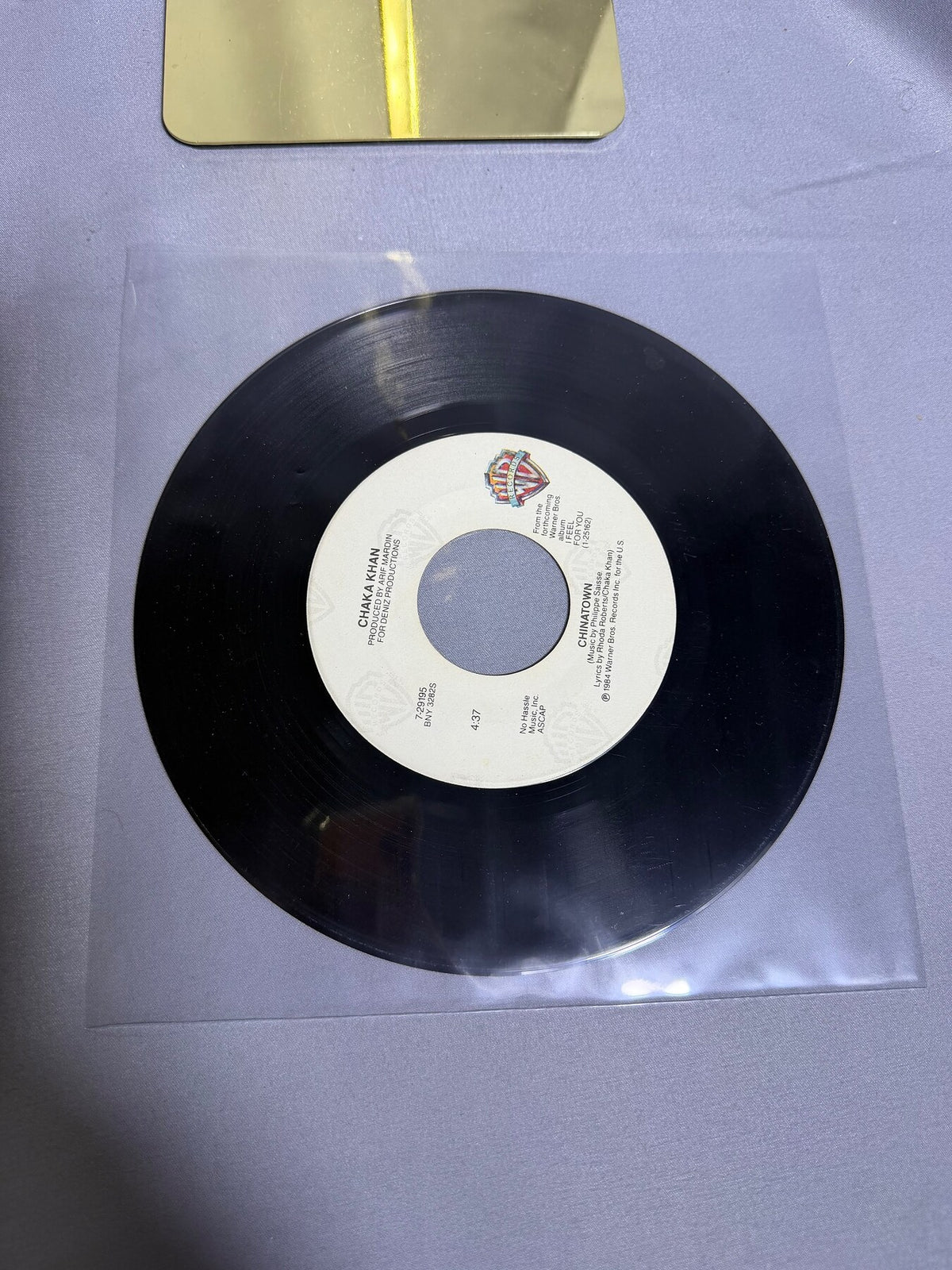 Vintage Chaka Khan I Feel For You 7" Vinyl 45 RPM Single 1984 Warner Bros photo 3